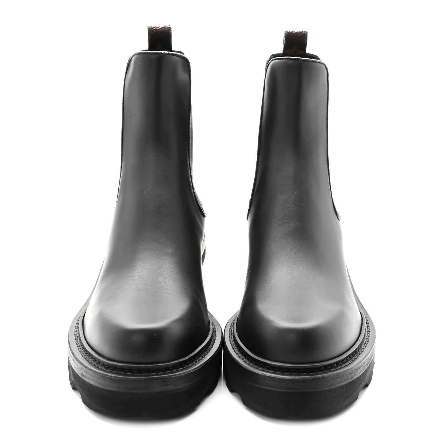Calfskin Monogram Beaubourg Ankle Boots 38.5 Black