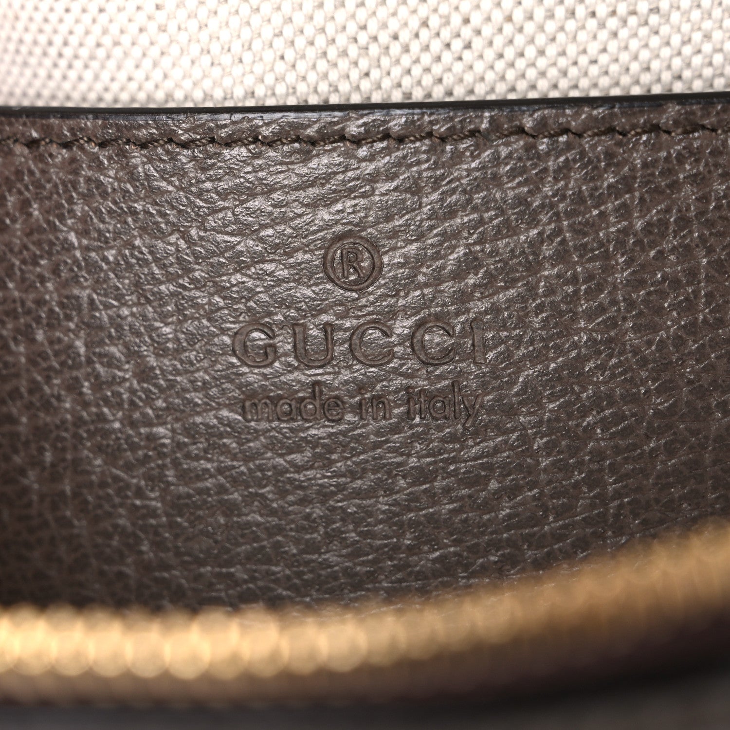 Monogram Jumbo GG Textured Dollar Calfskin Web Small Ophidia Dome Shoulder Bag Camel Ebony New Acero