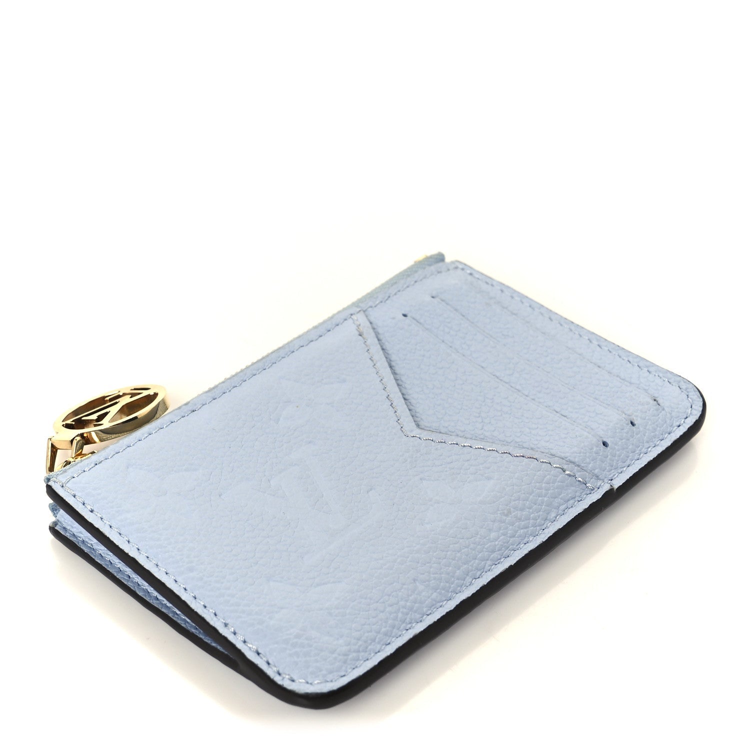 Empreinte Monogram Zipped Romy Card Holder Bleu Nuage