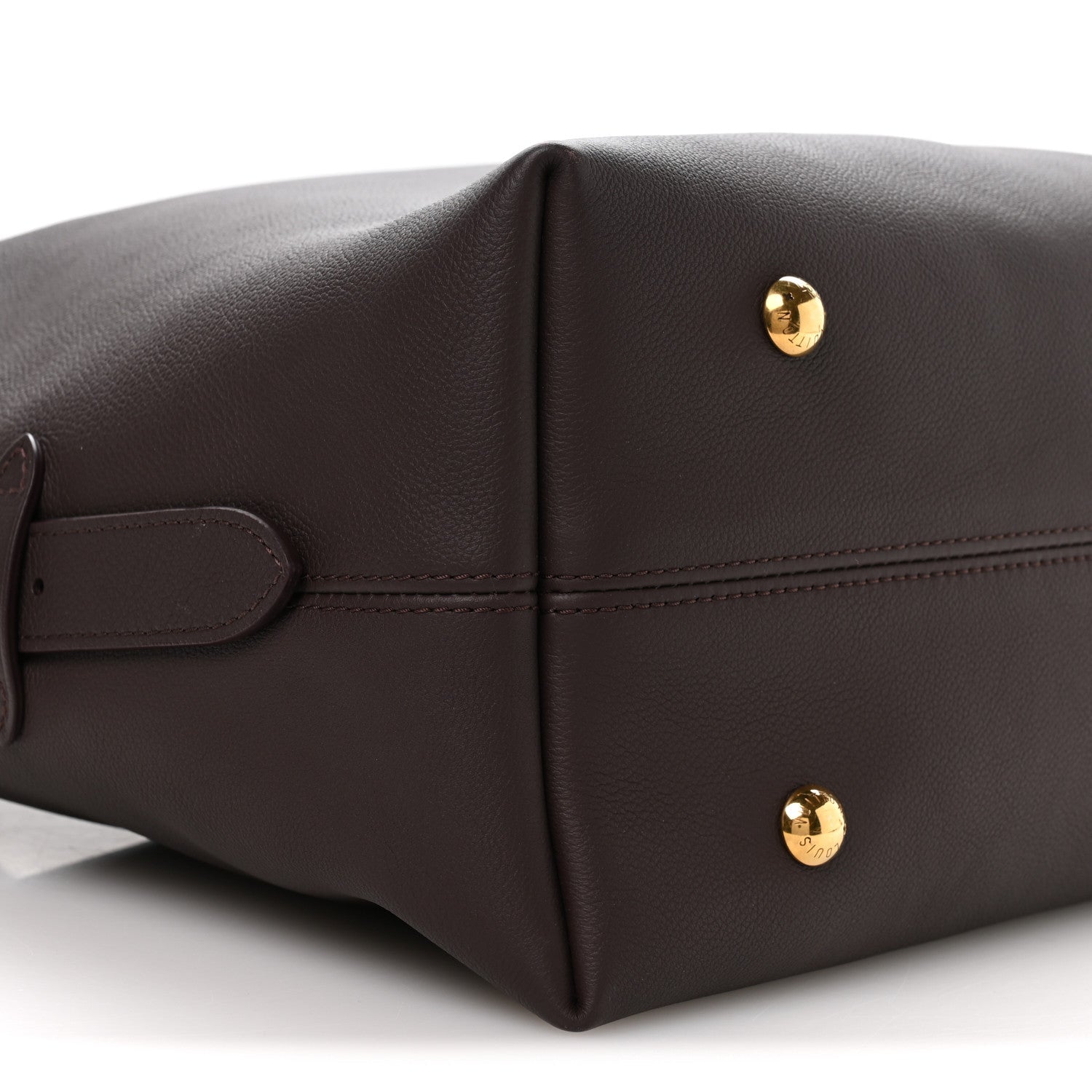 Grained Calfskin Low Key Hobo MM Chocolate