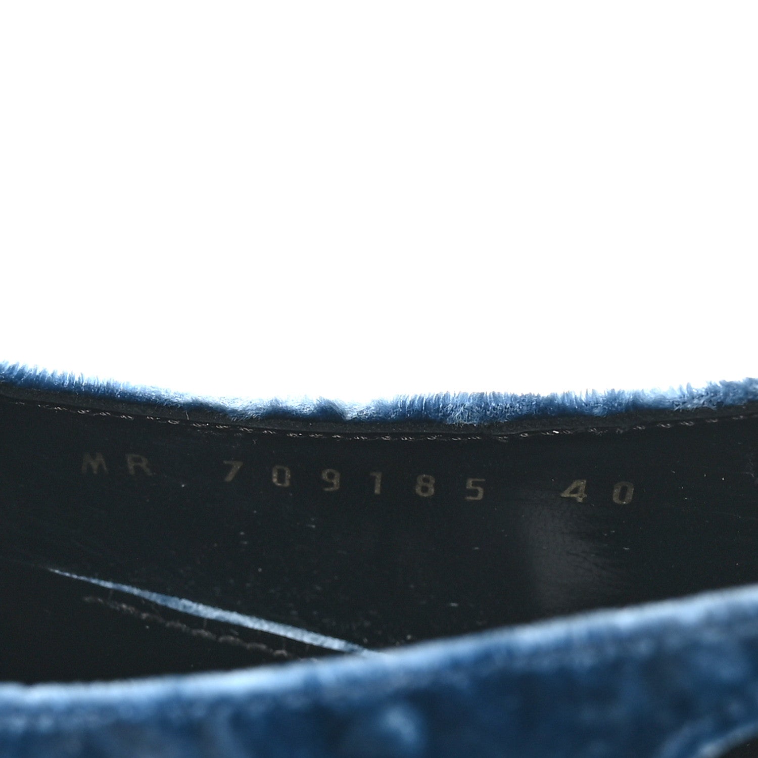 Velluto Mastrop Tom 90 Dream Slingback Pumps 40 Denim
