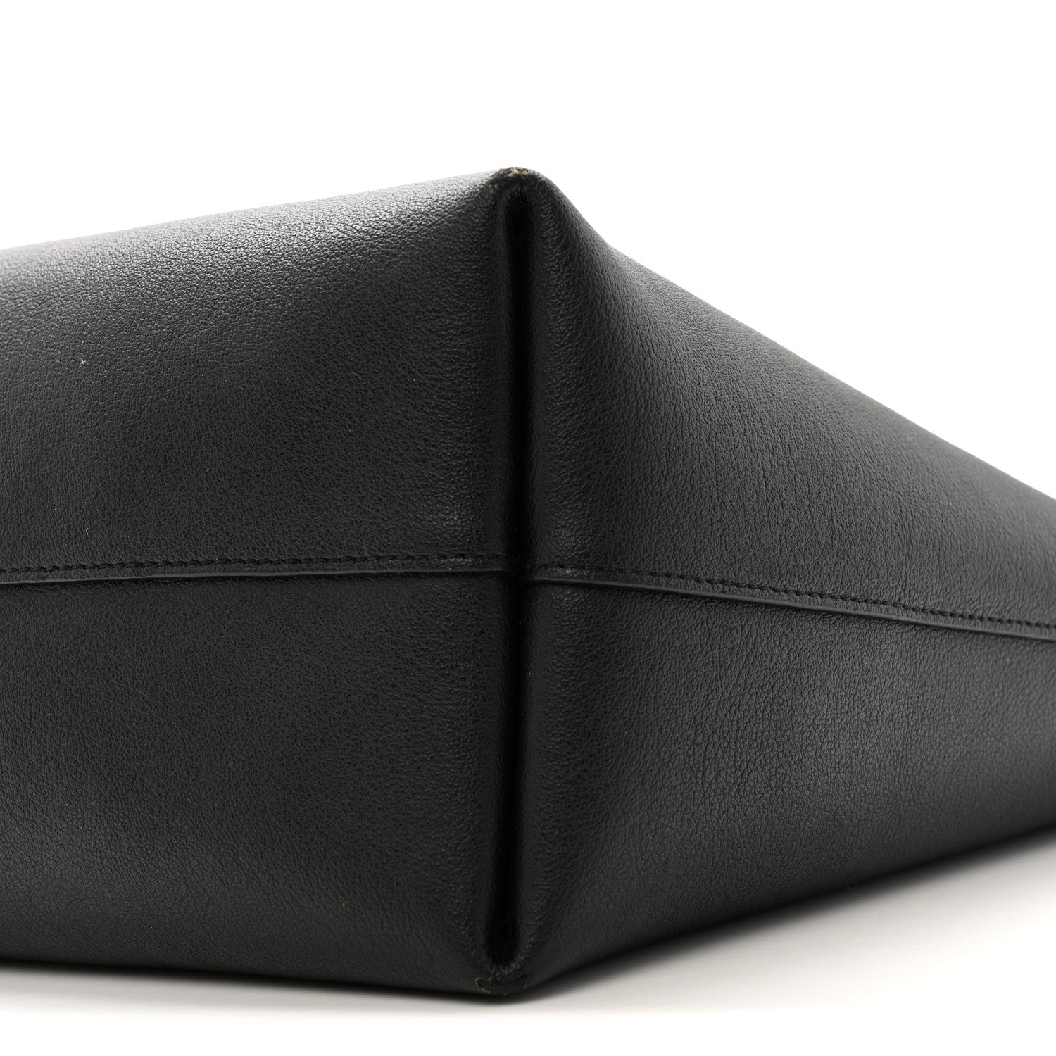 Calfskin Large Shopping Tote Black
