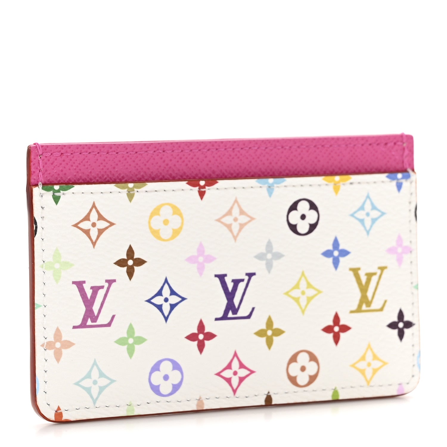 LV X TM Monogram Multicolor Card Holder Kawaii Pink