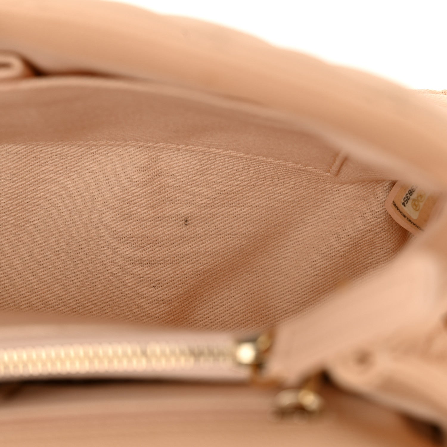 Caviar Quilted Small Coco Handle Flap Beige