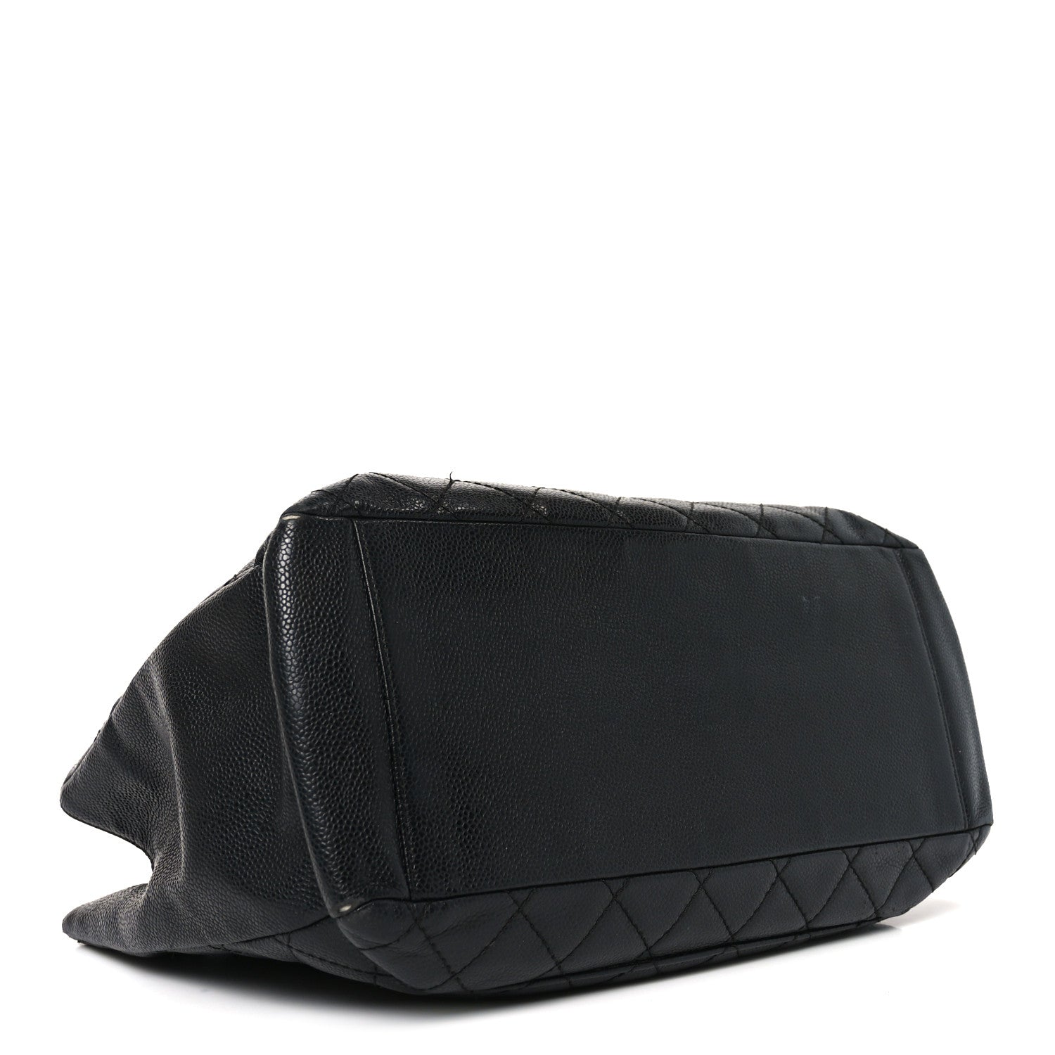 Caviar Quilted Grand Shopping Tote GST Black