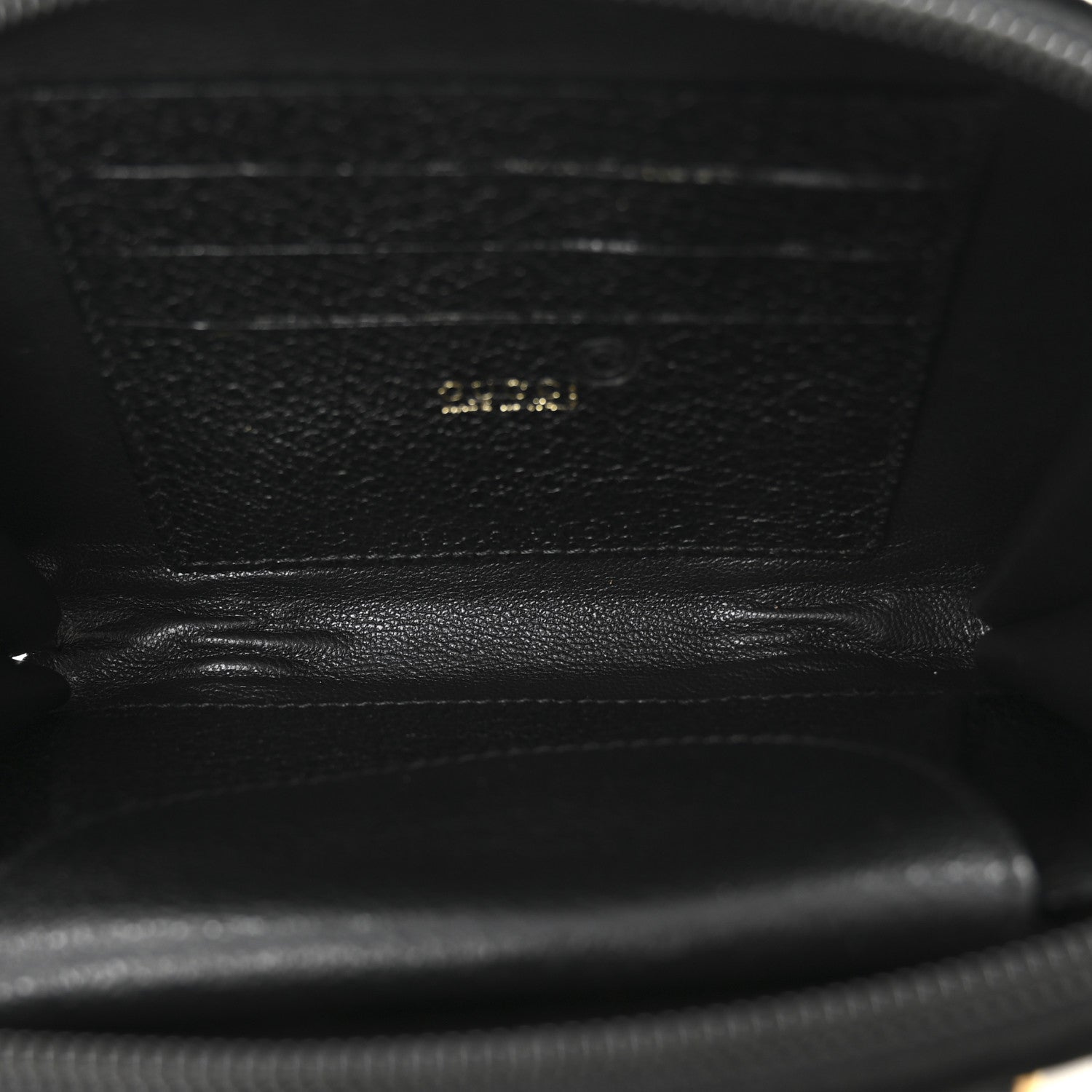 Suede Mini Bamboo Handle Bag Black