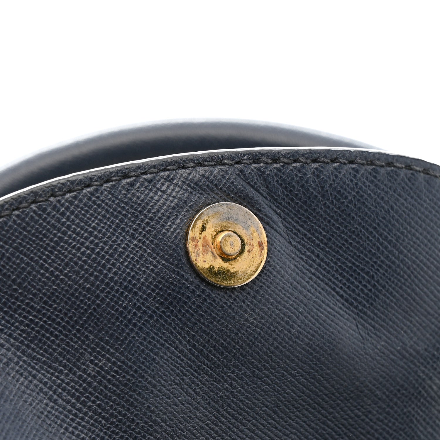 Tessuto Nylon Saffiano Shopping Tote Navy