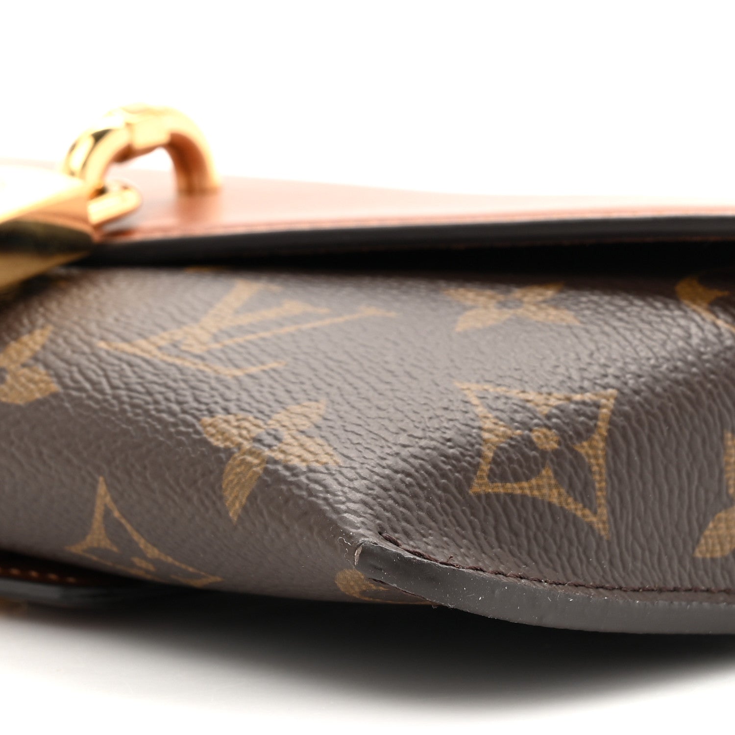 Monogram Padlock On Strap Caramel
