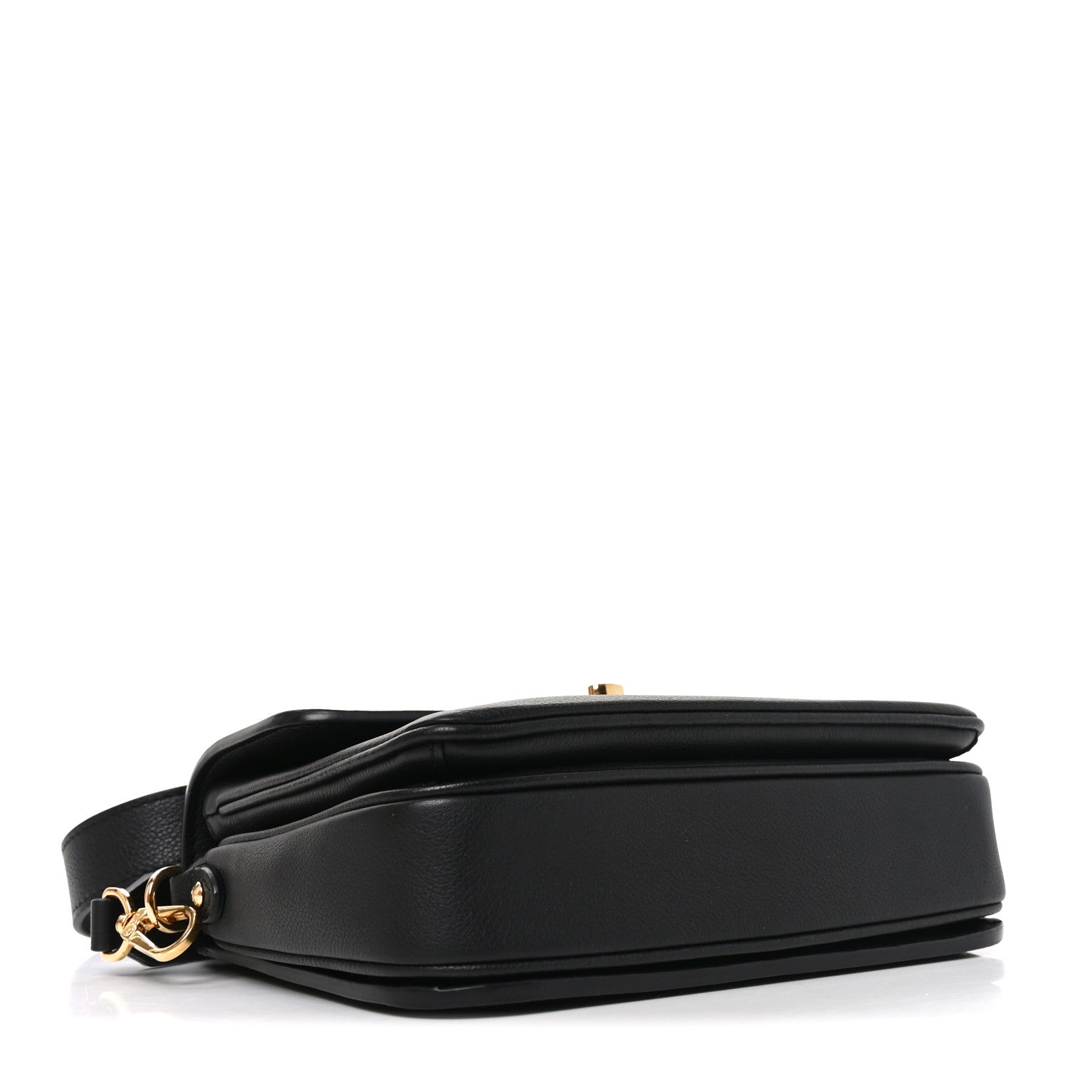 Grained Calfskin Lockme Oxford Black