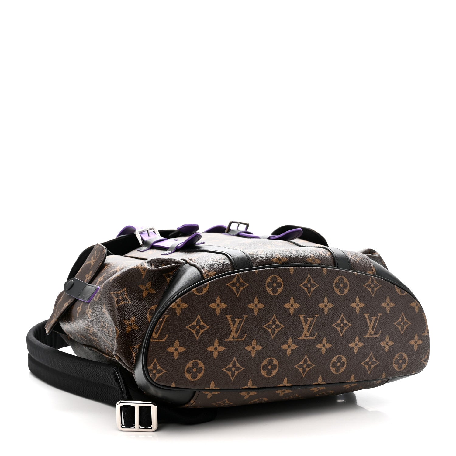 Monogram Macassar Christopher MM Backpack Purple