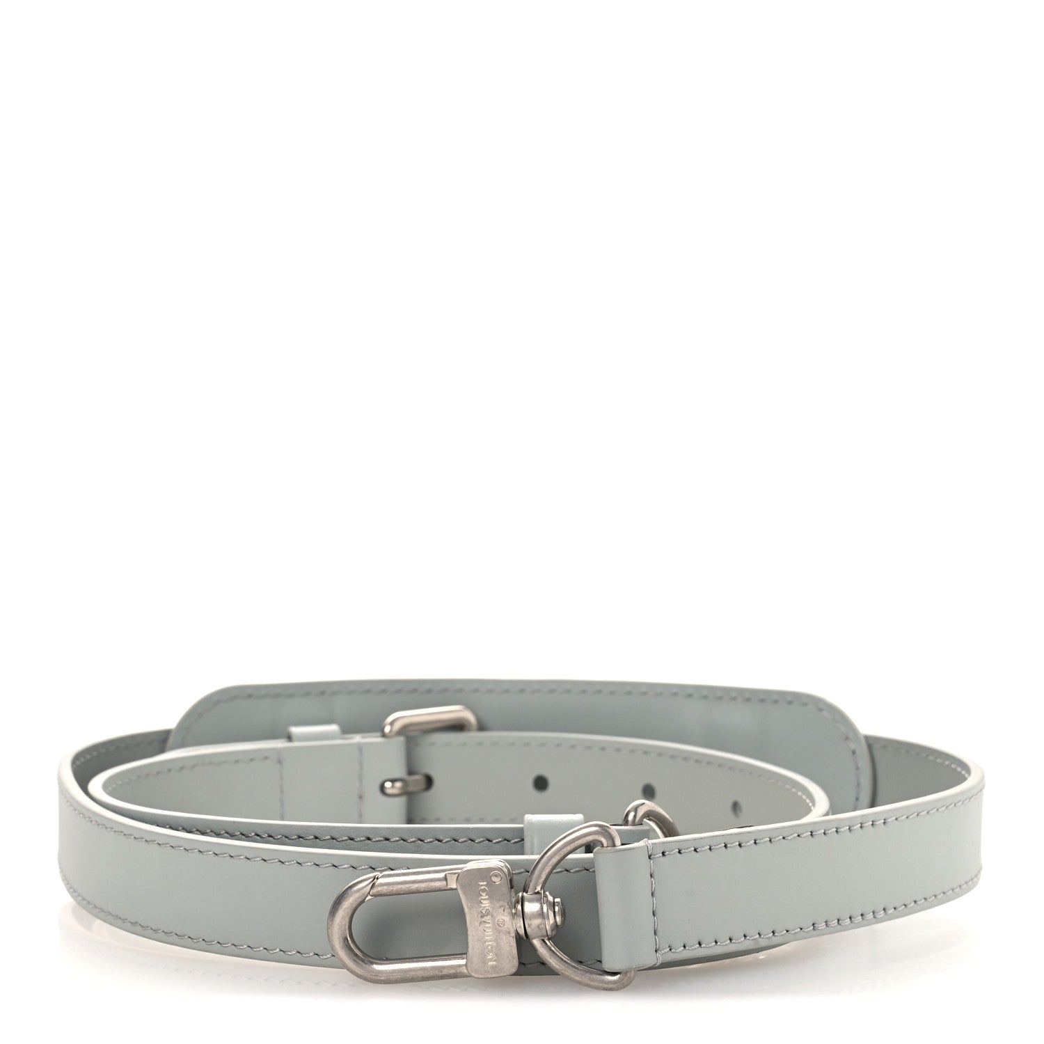 Calfskin Adjustable Keepall Bandouliere Shoulder Strap Grey