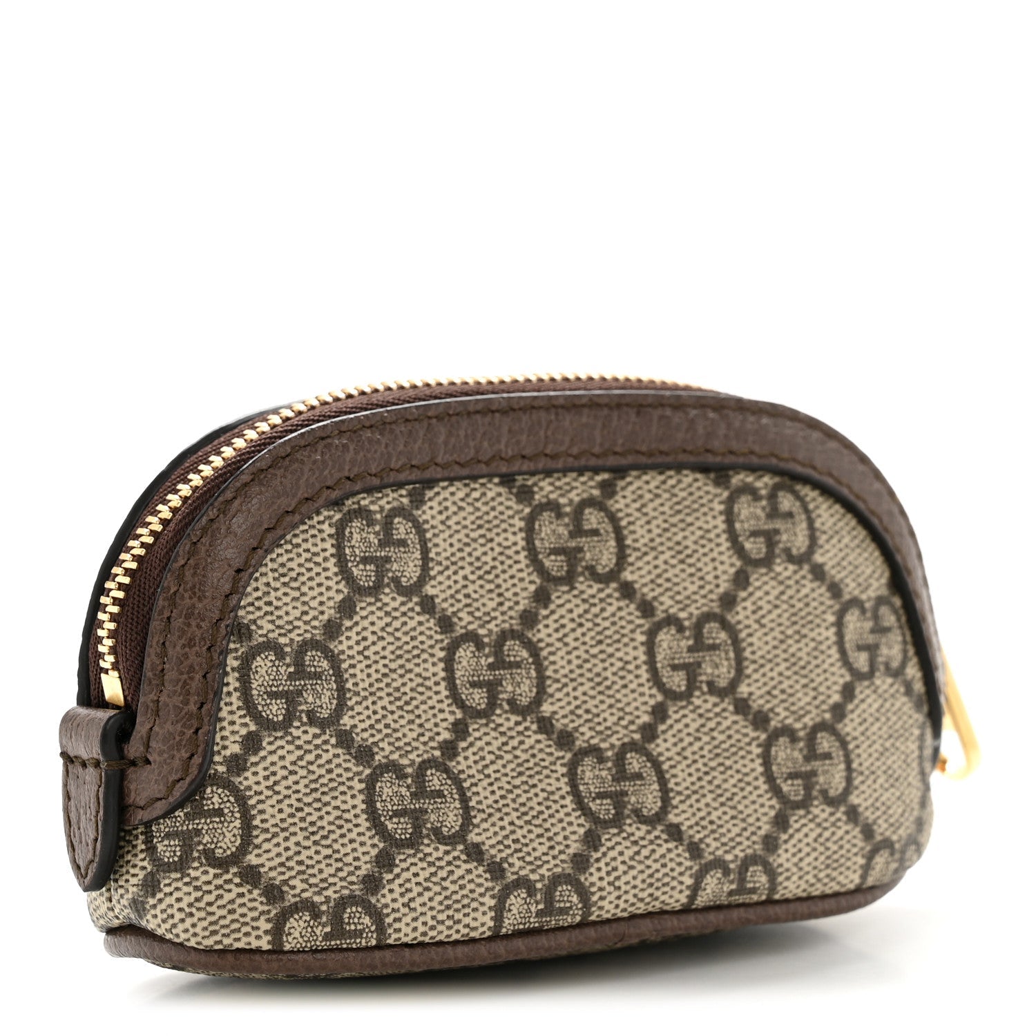 GG Supreme Monogram Web Ophidia Dome Key Pouch Beige New Acero
