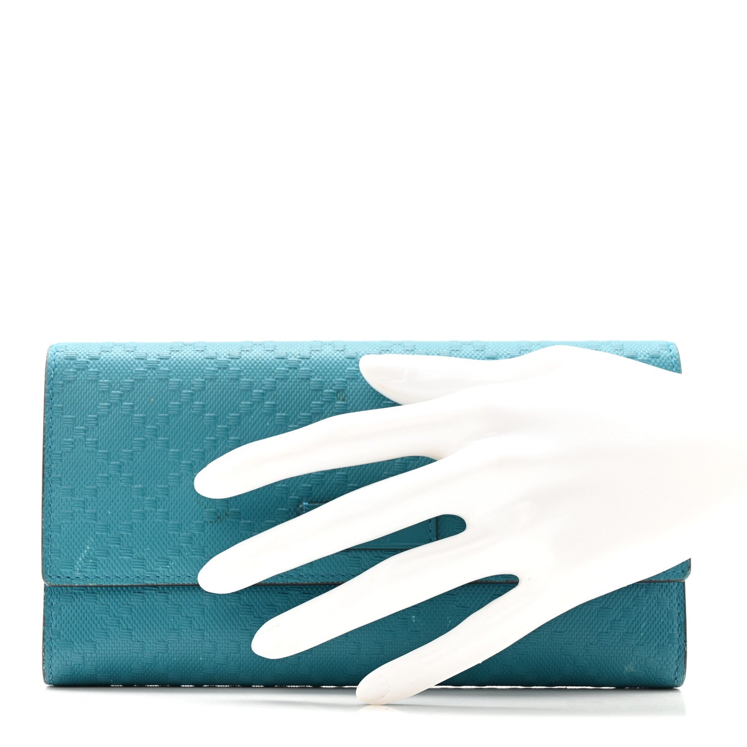 Bright Diamante Continental Wallet Turquoise
