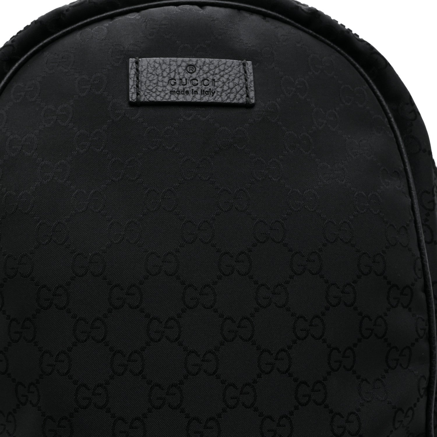 Nylon Monogram Slim Backpack Black