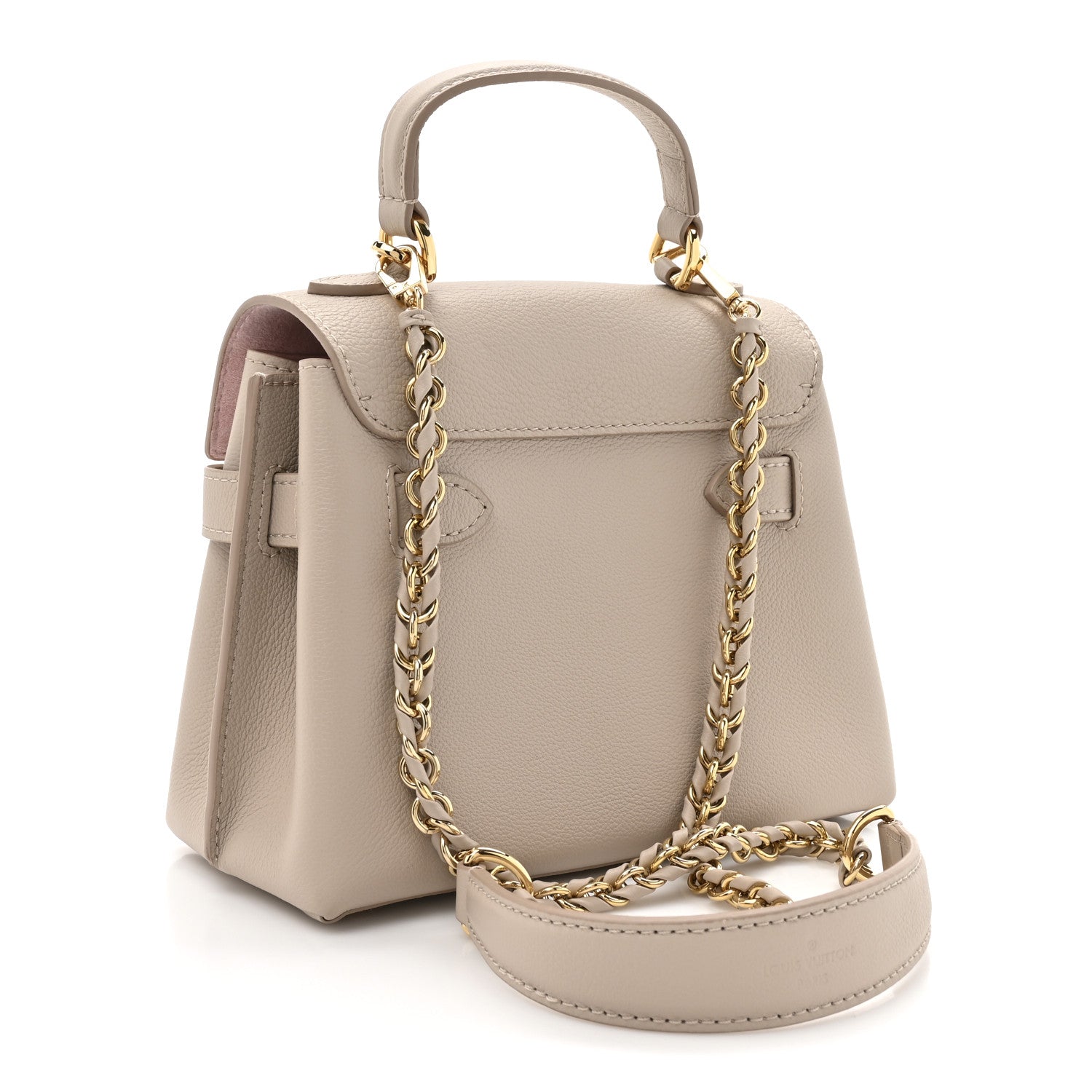 Soft Calfskin Mini Lockme Ever Greige