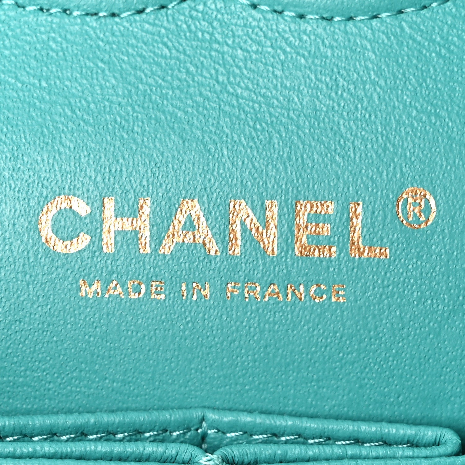 Caviar Quilted Medium Double Flap Turquoise