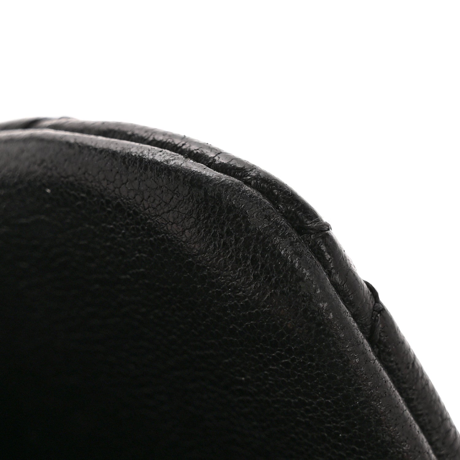 Washed Lambskin Quilted Mini Chain Around Flap Black