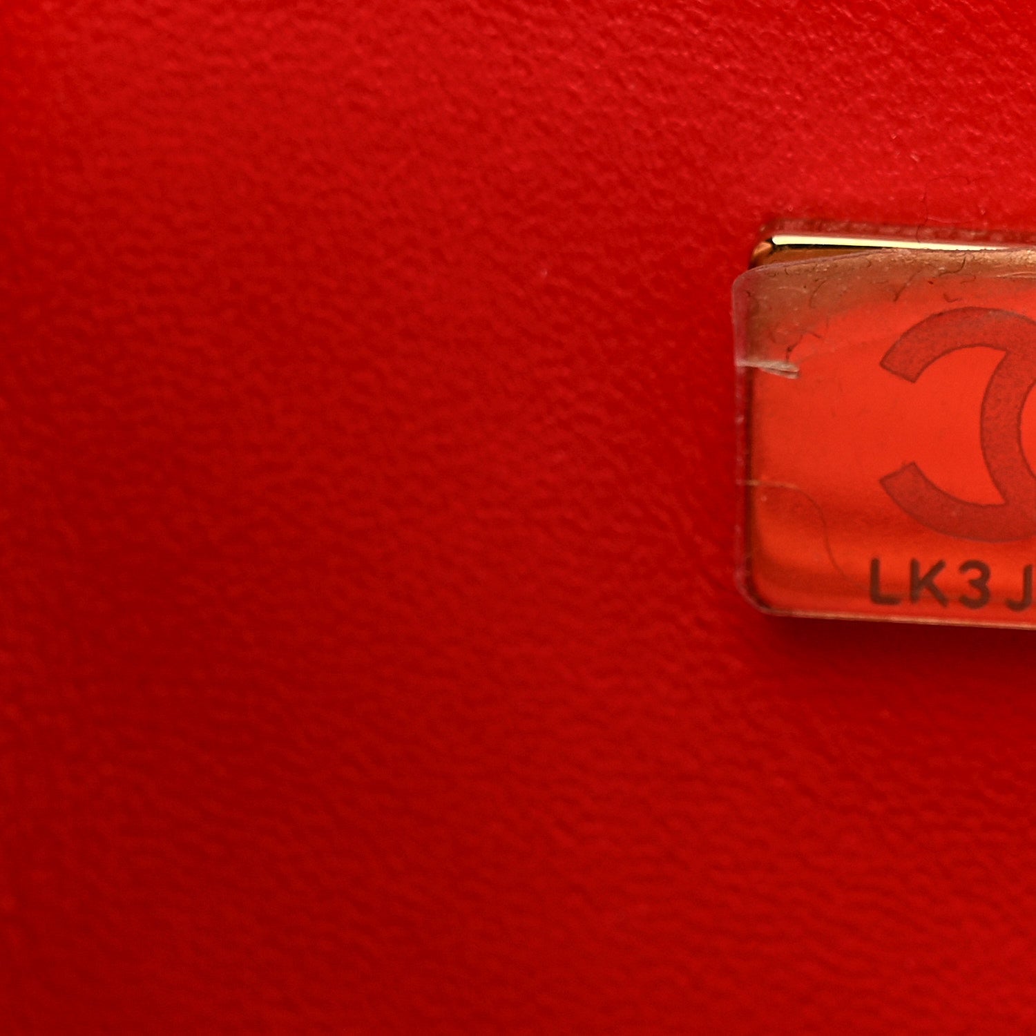 Lambskin Resin Crystal Square Quilted Monacoco Mini Flap Red