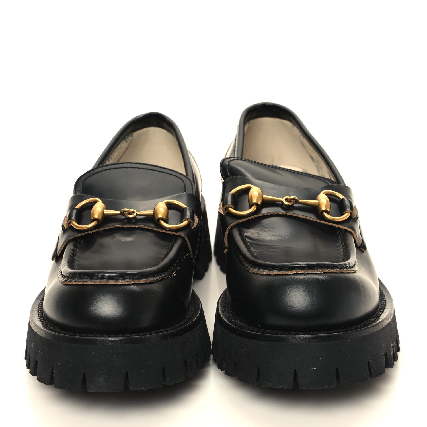 Cordovan Lux Womens Harald Horsebit 25mm Platform Loafers 36 38 Black