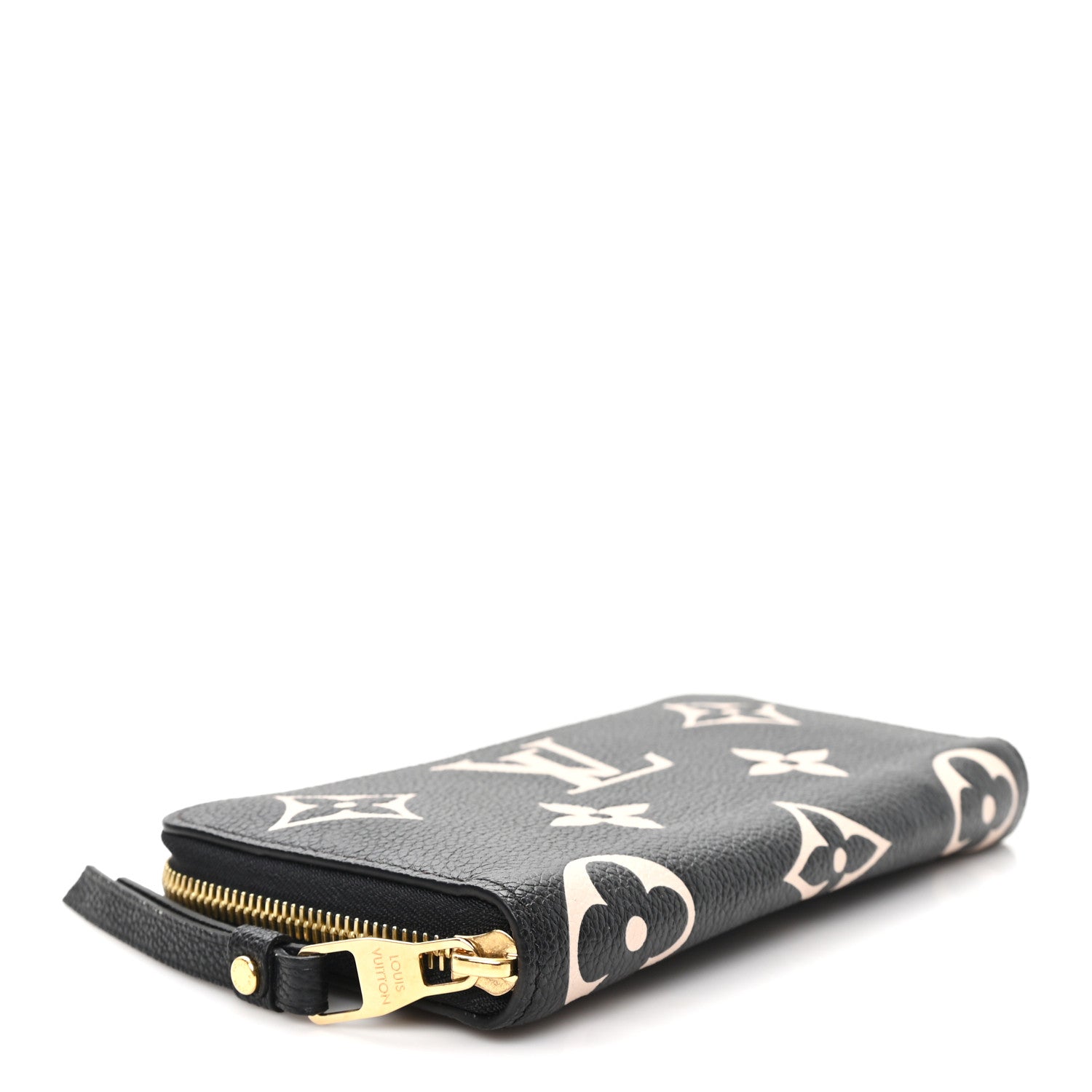 Empreinte Monogram Giant Zippy Wallet Black Beige