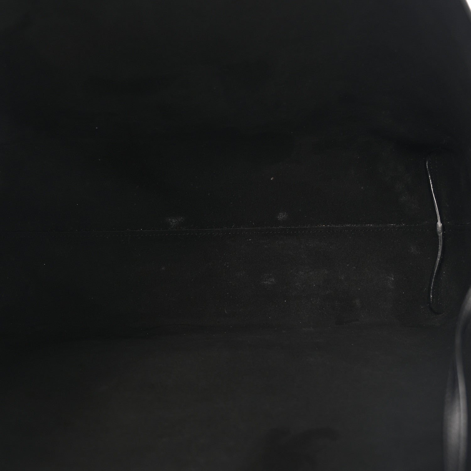 Calfskin Large Shopping Tote Black