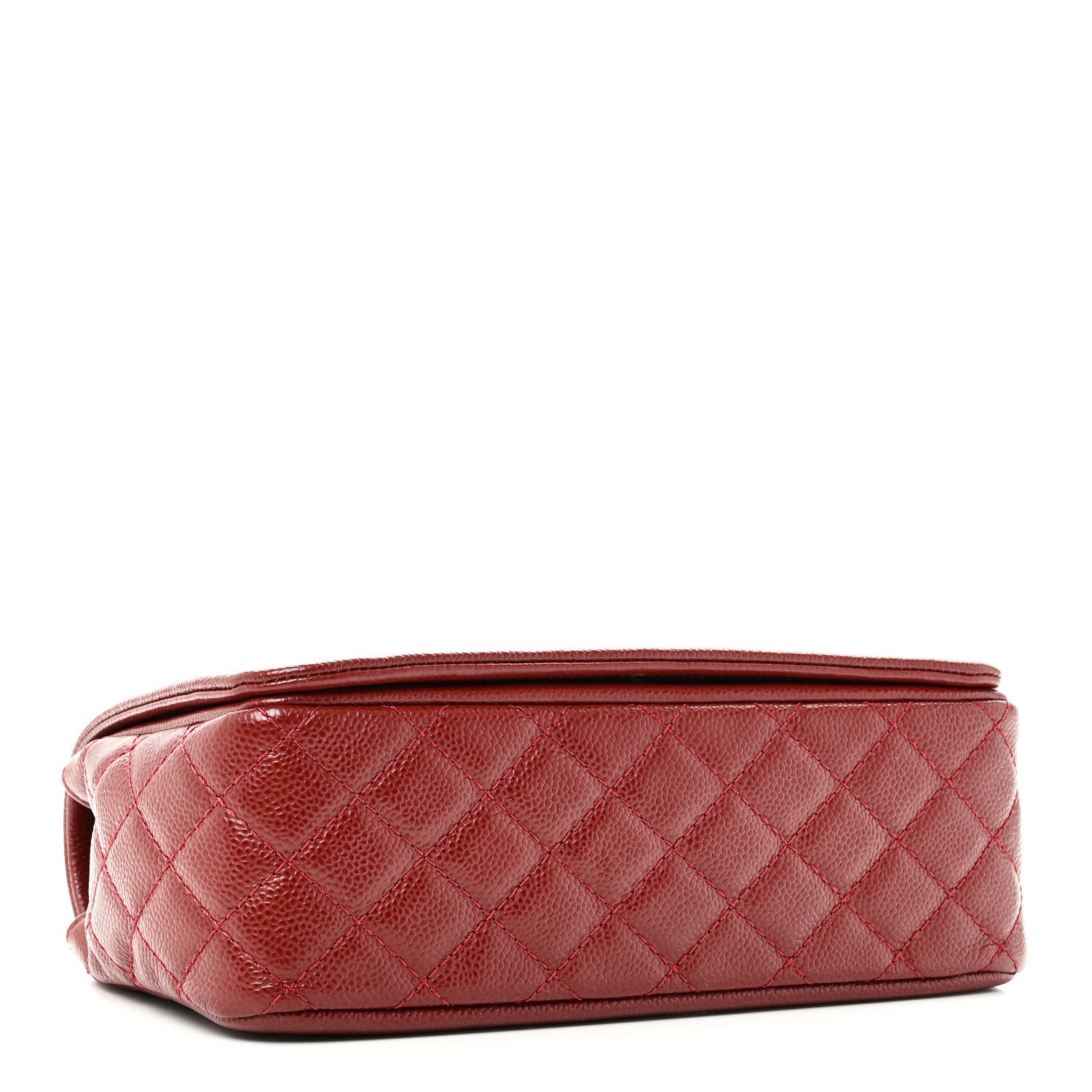 Caviar Medium Timeless CC Flap Dark Red