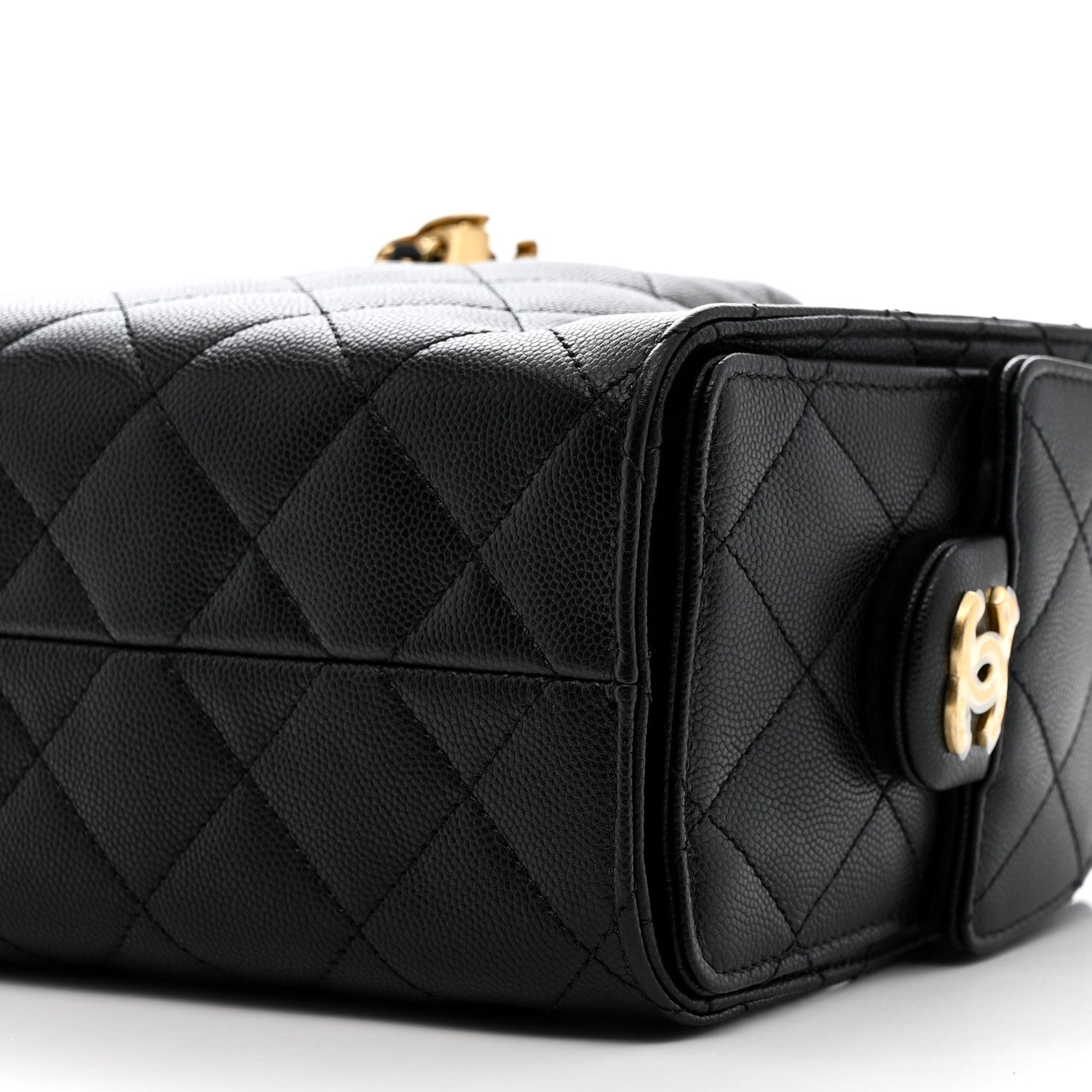 Caviar Quilted Mini Chanel 25 Handbag Black