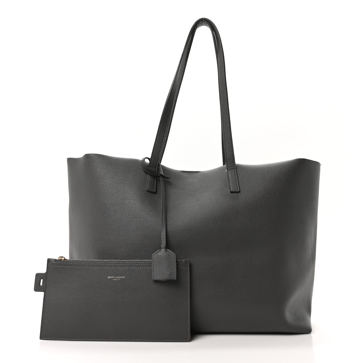Calfskin Large Shopping Tote Earth