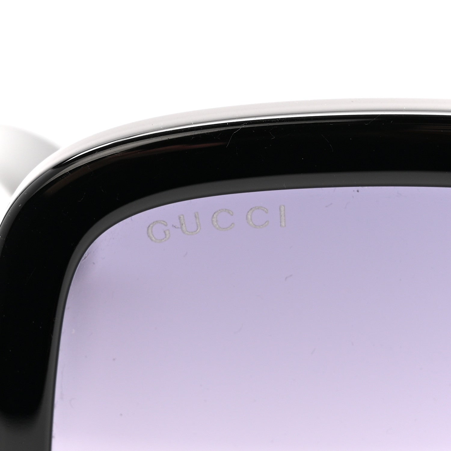 Acetate Rectangle Frame Sunglasses GG1326S Black