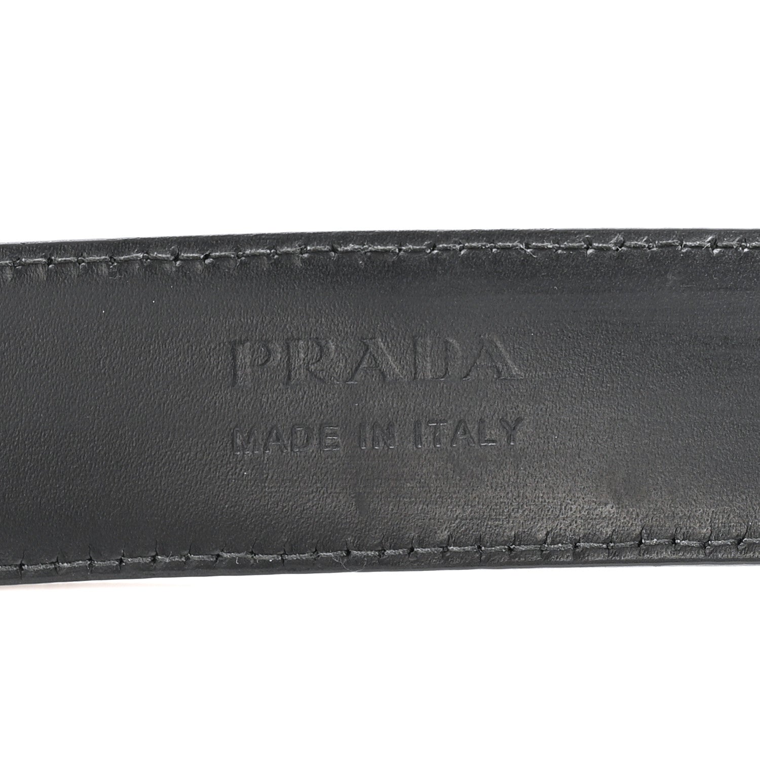 Saffiano Triangle Belt 100 40 Black