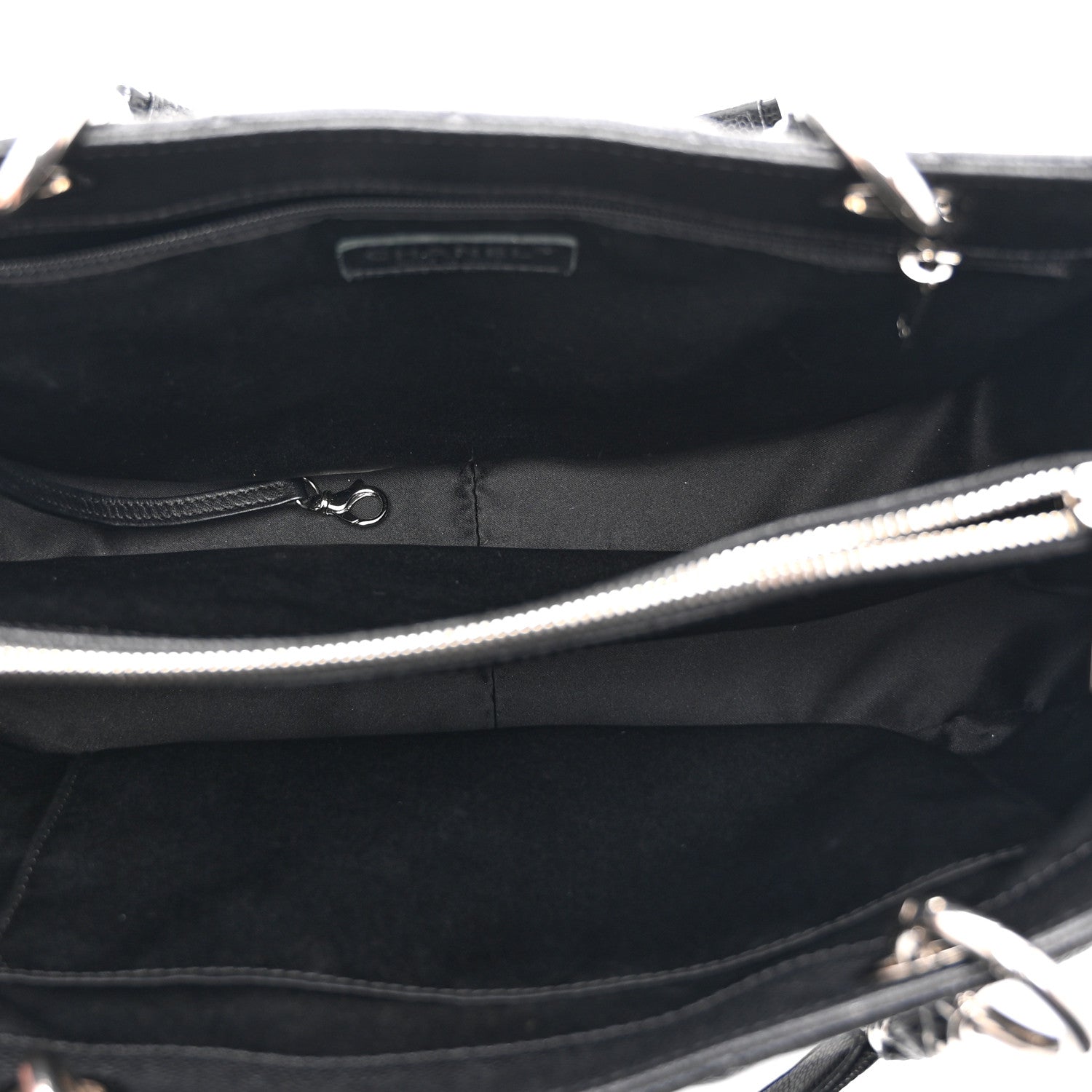 Caviar Quilted Grand Shopping Tote GST Black