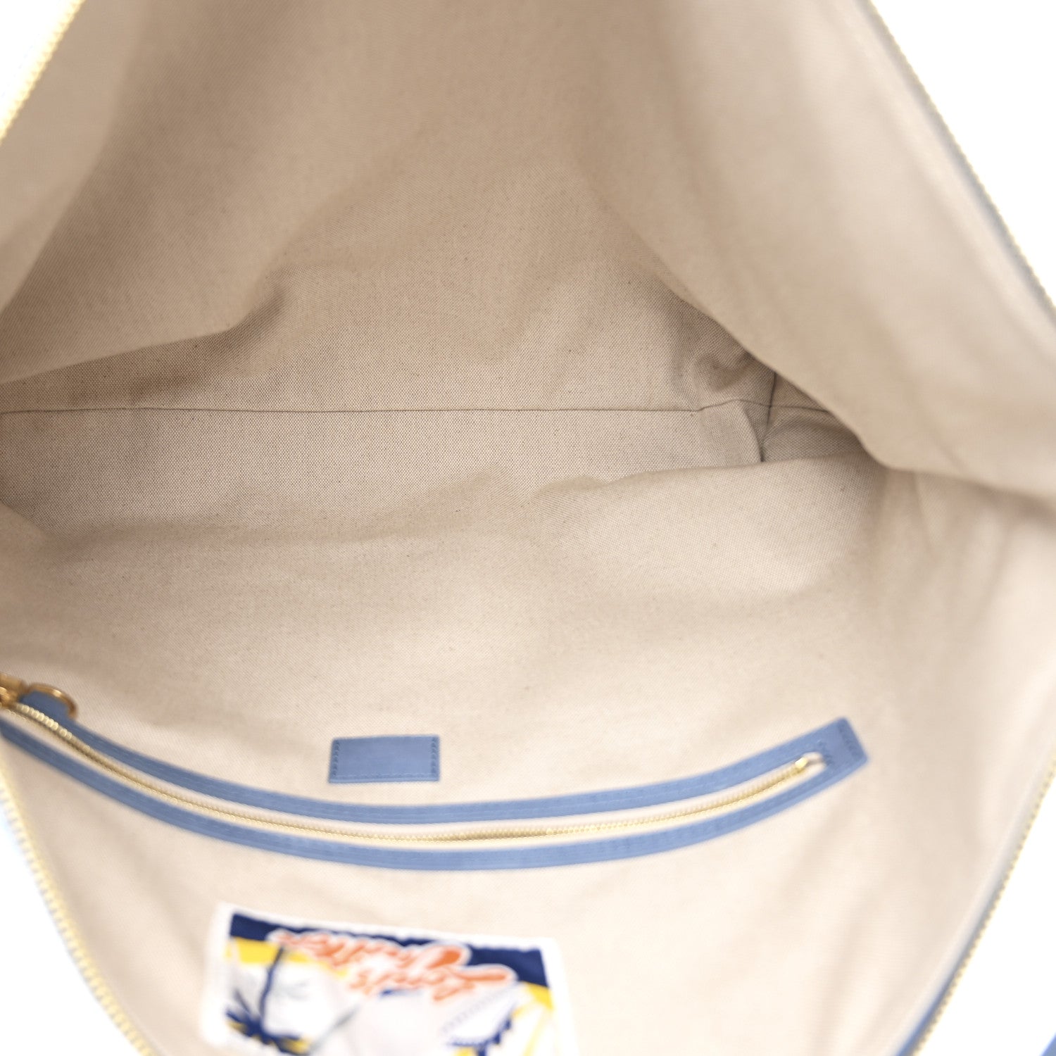 Damier Denim Vagabond Hobo Blue