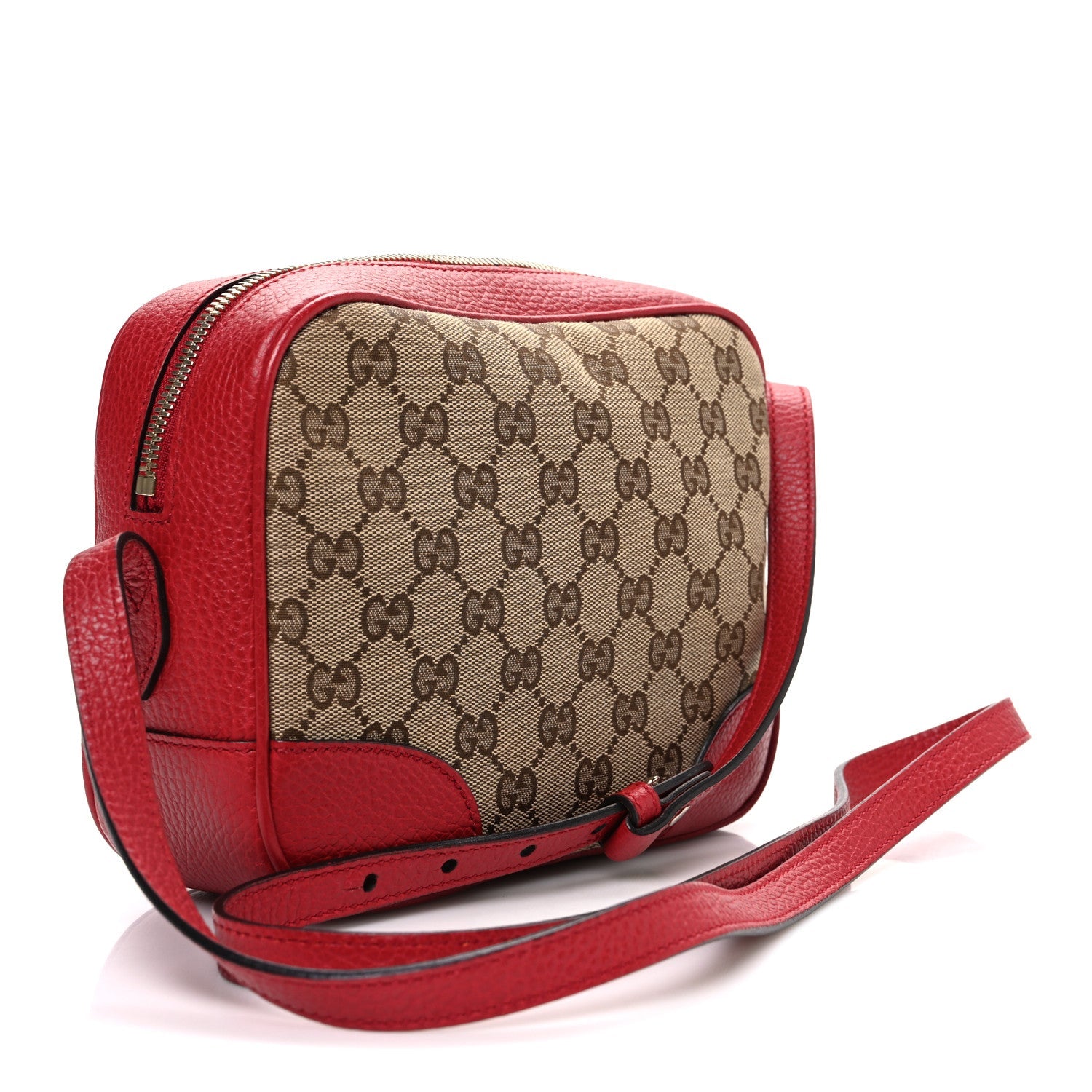 Monogram Mini Bree Messenger Bag Red