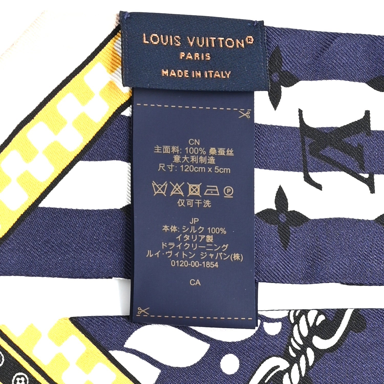 Silk Monogram Ocean Bandana BB Bandeau Blue