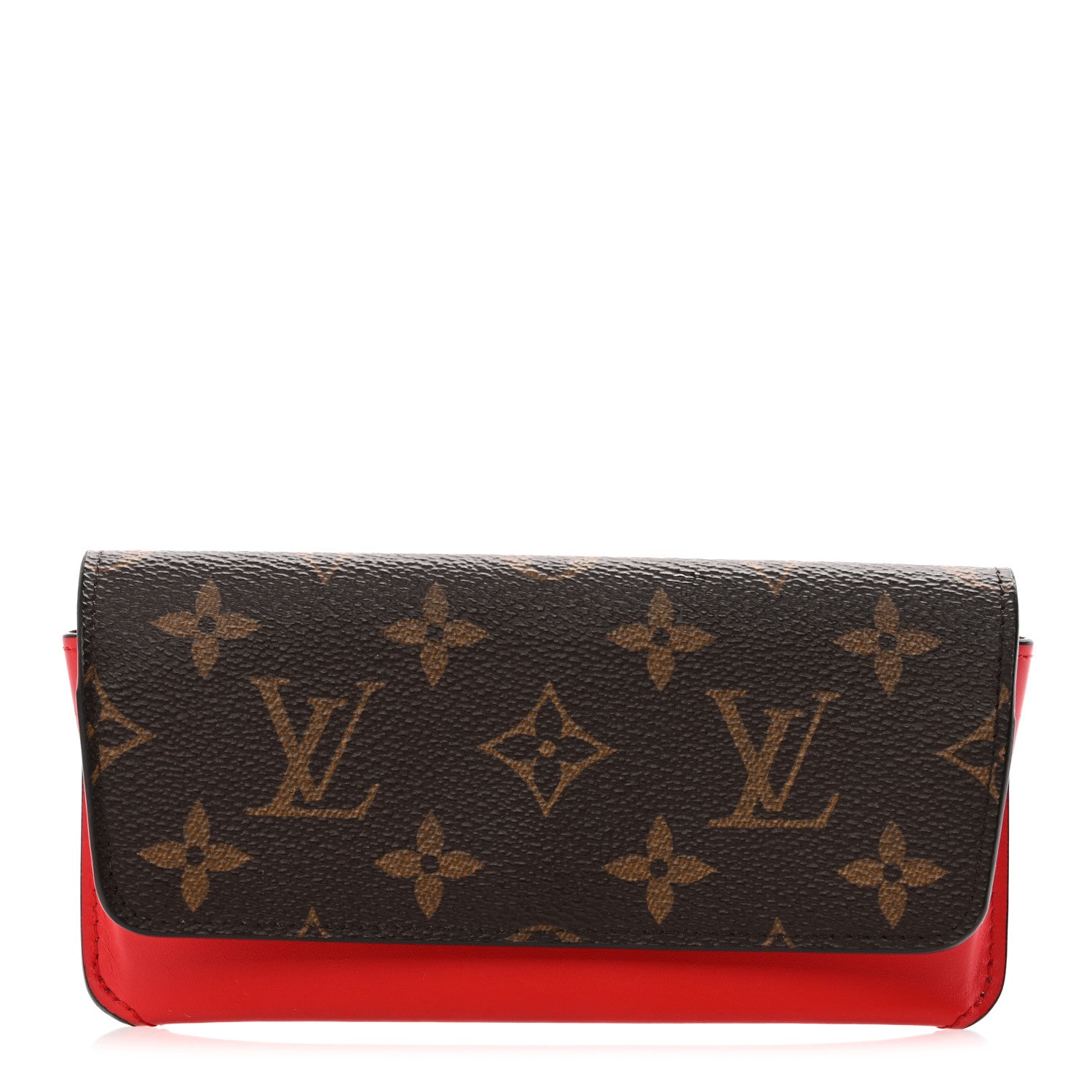 Monogram Woody Glasses Case Rouge
