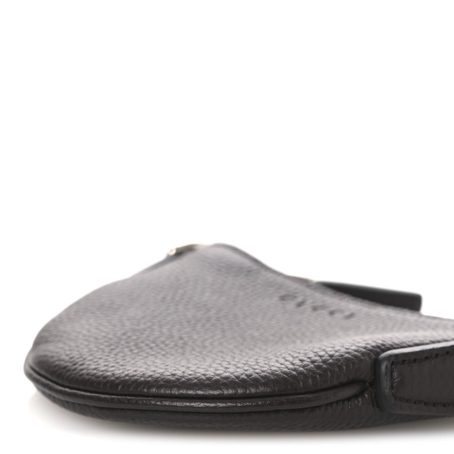Pebbled Calfskin Mini B Shoudler Bag Brown