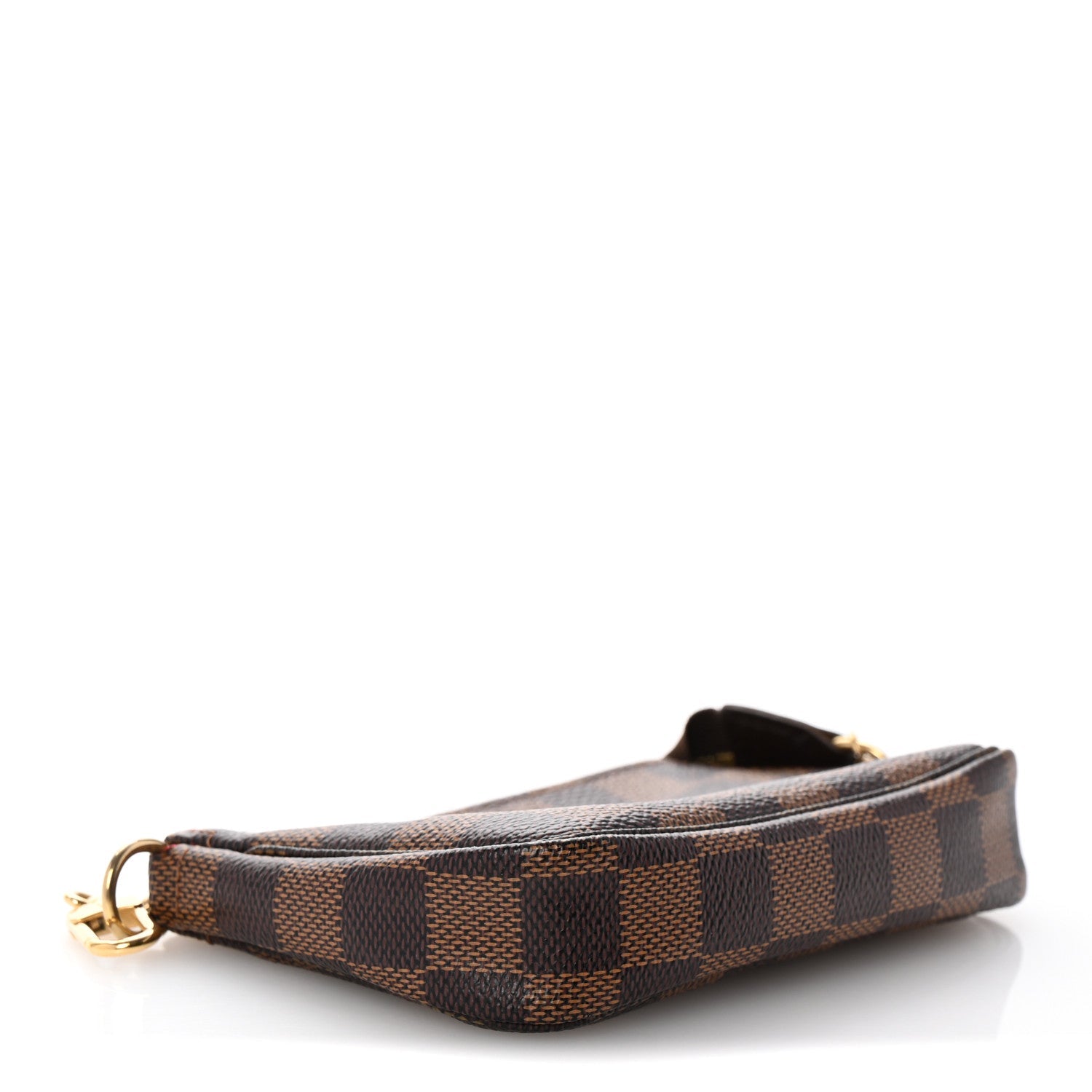 Damier Ebene Complice Trunks and Bags Mini Pochette Accessories Red