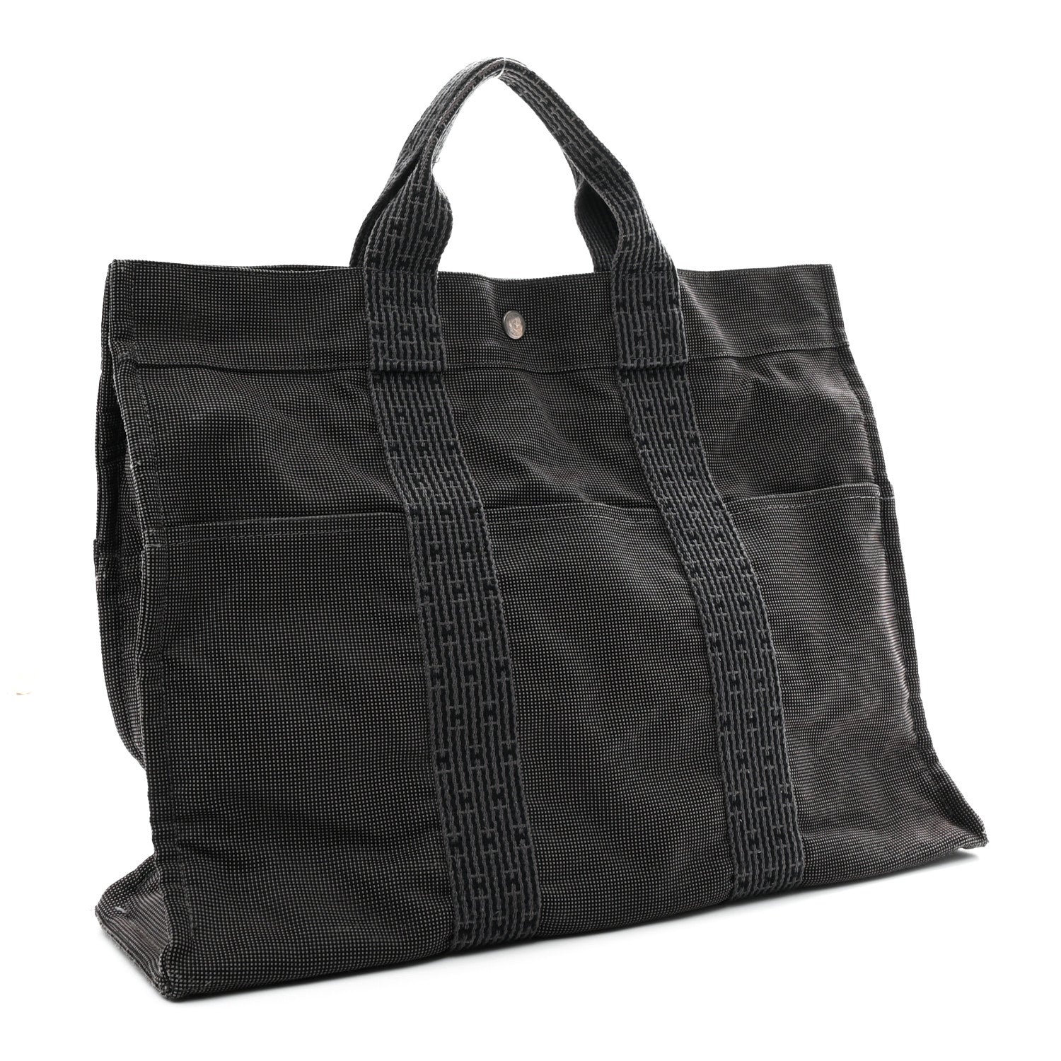 Canvas Herline MM Tote Grey