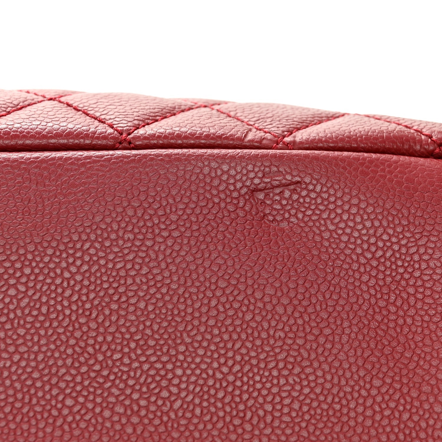 Caviar Quilted Grand Shopping Tote GST Red