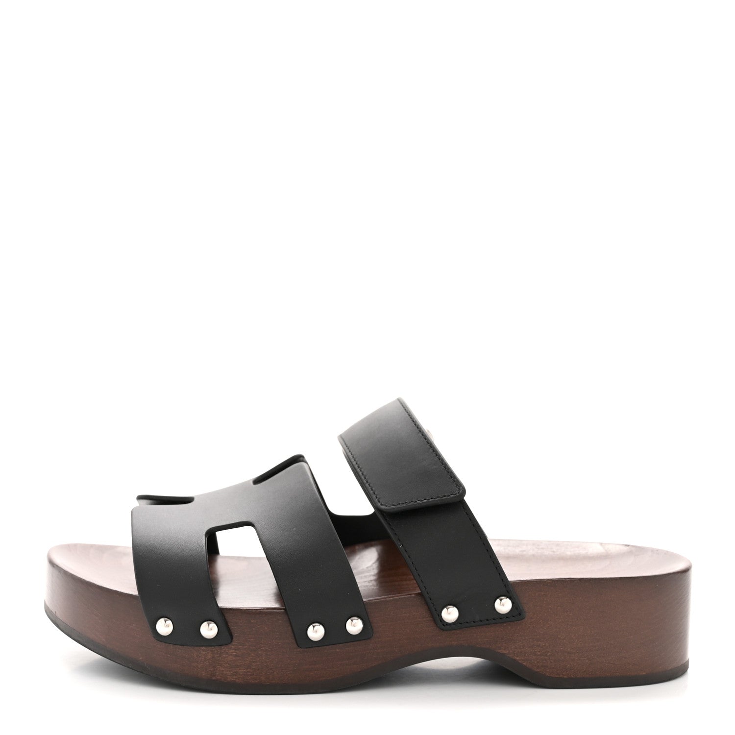 Calfskin Womens Kos Clog 37 Black