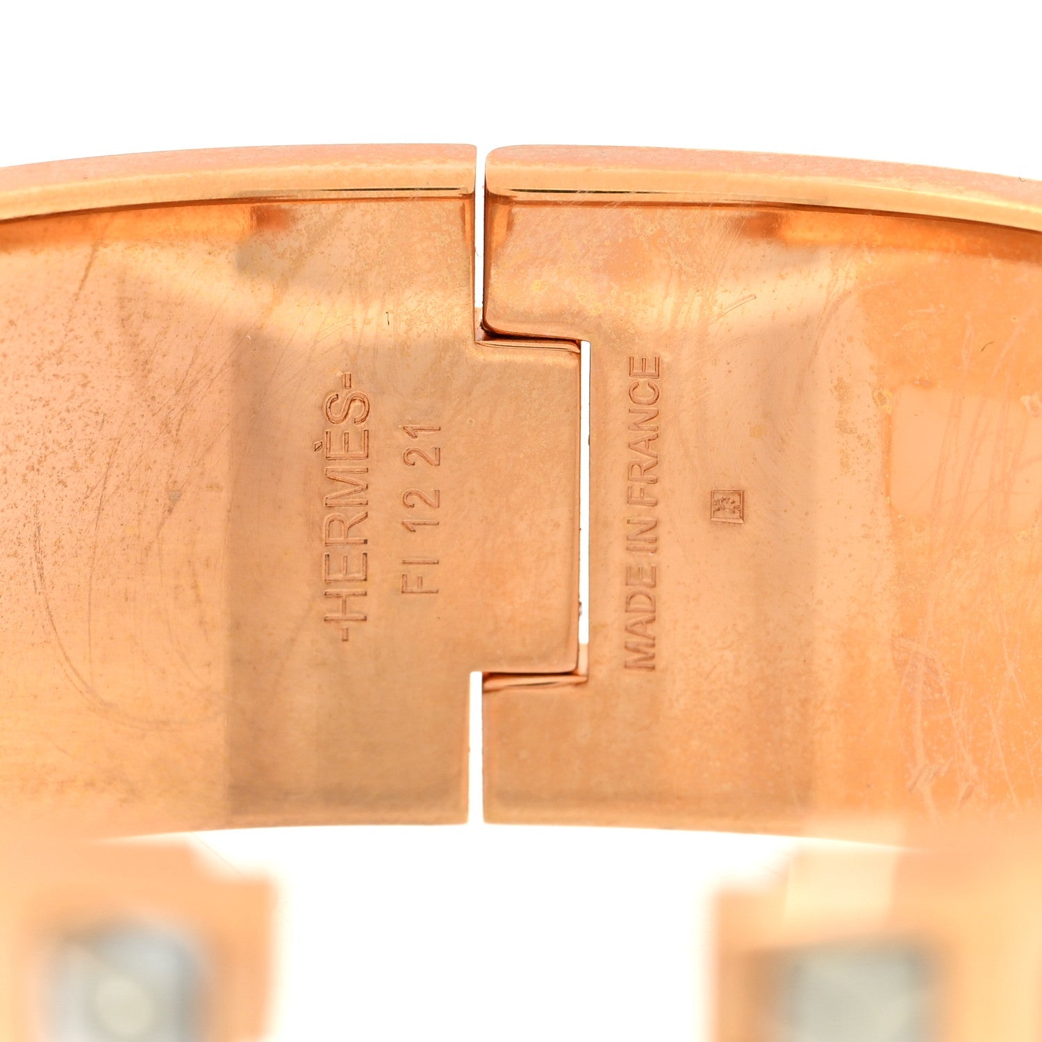 Enamel Wide Print Dans Les Nuages Clic Clac H Bracelet GM Songe Pastel