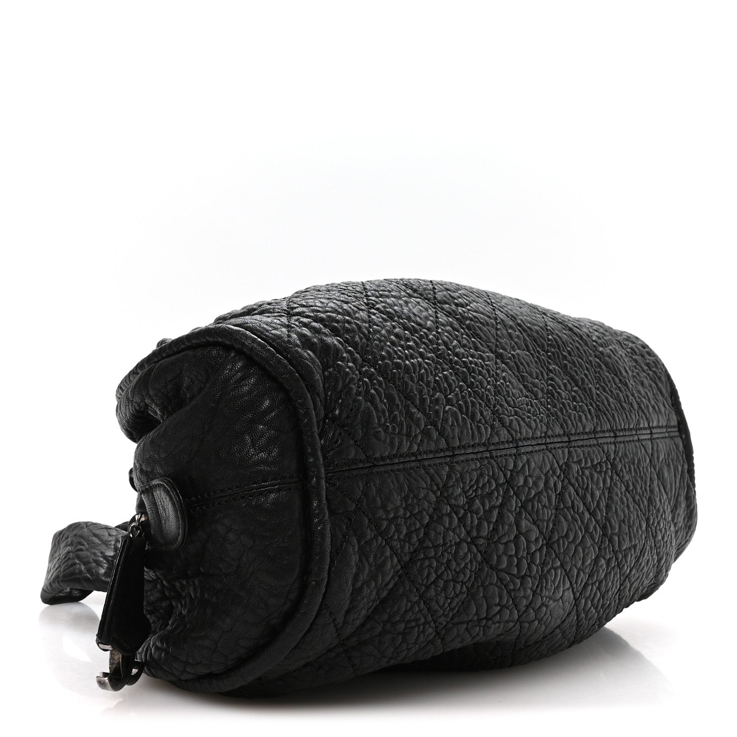Distressed Lambskin Le Marais Bowler Black