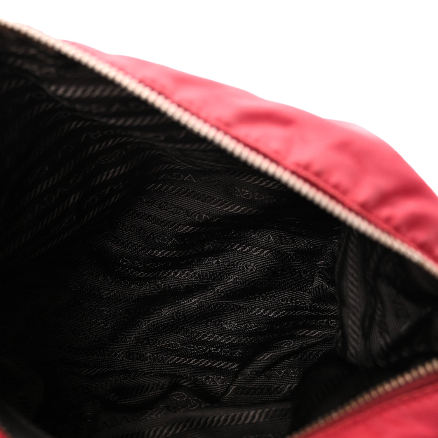 Tessuto Nylon Calfskin Hobo Fuoco