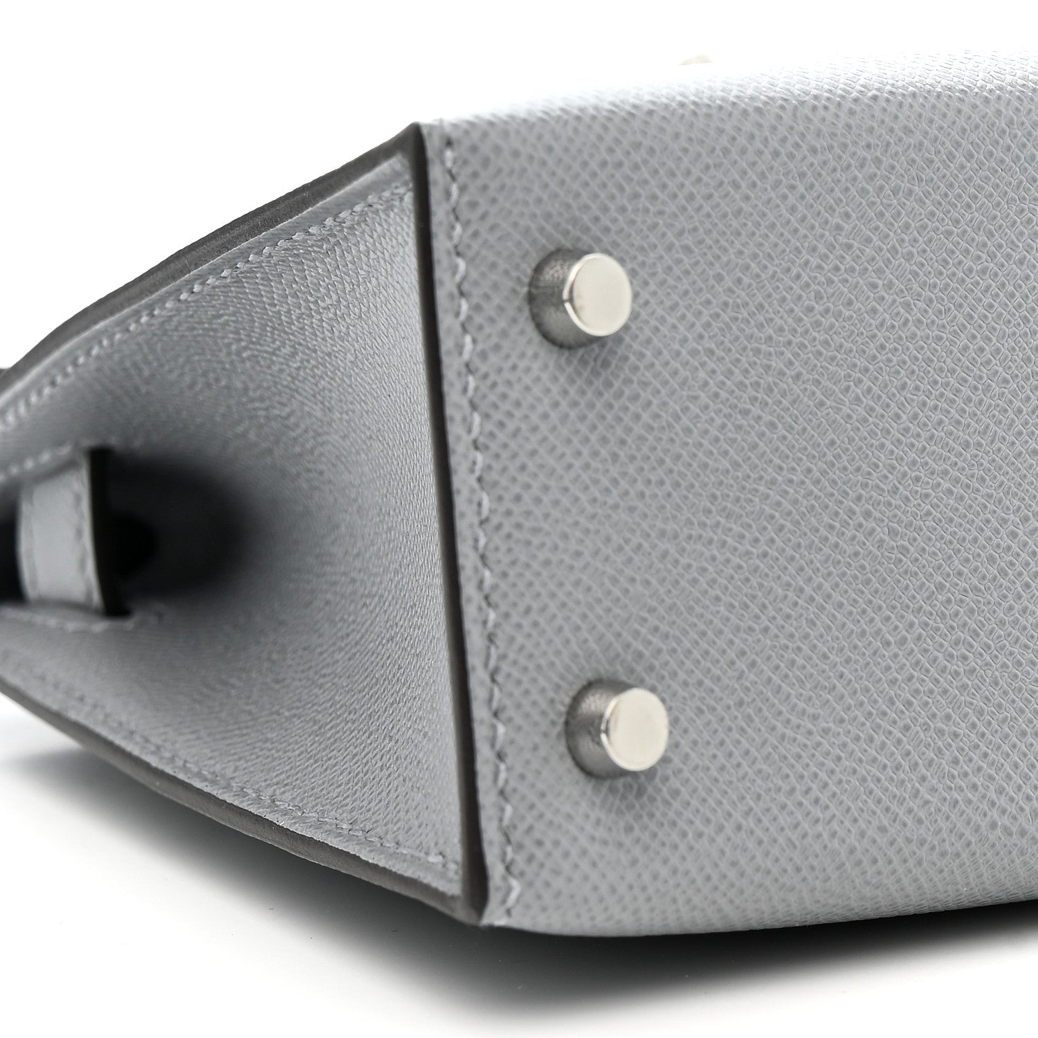 Madame Calfskin Mini Kelly Sellier 20 Gris Pantin
