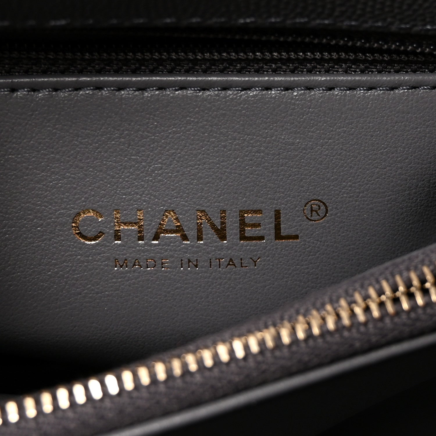 Caviar Quilted Small Coco Handle Flap Dark Grey