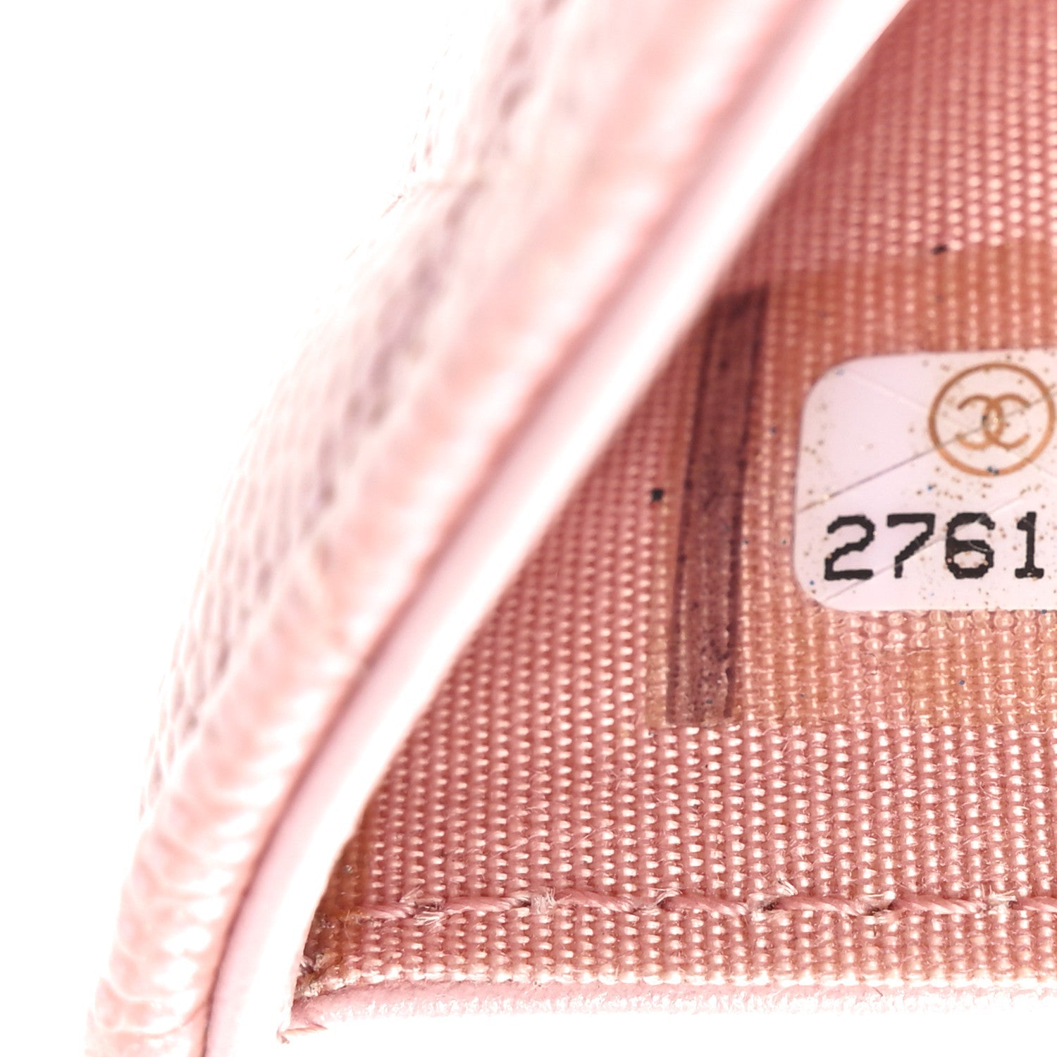 Iridescent Caviar Quilted Small Flap Wallet Rose Pink
