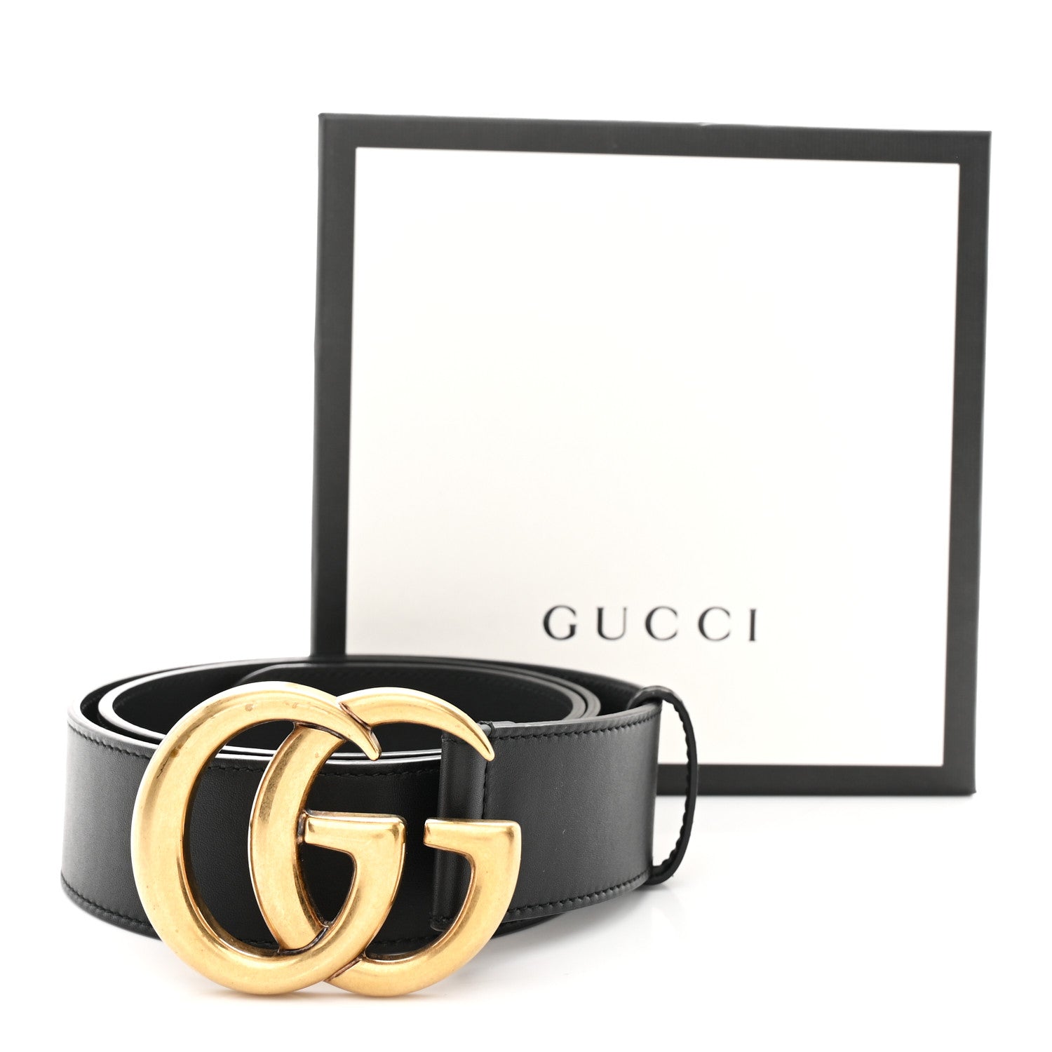 Calfskin Double G 40mm Belt 85 34 Black