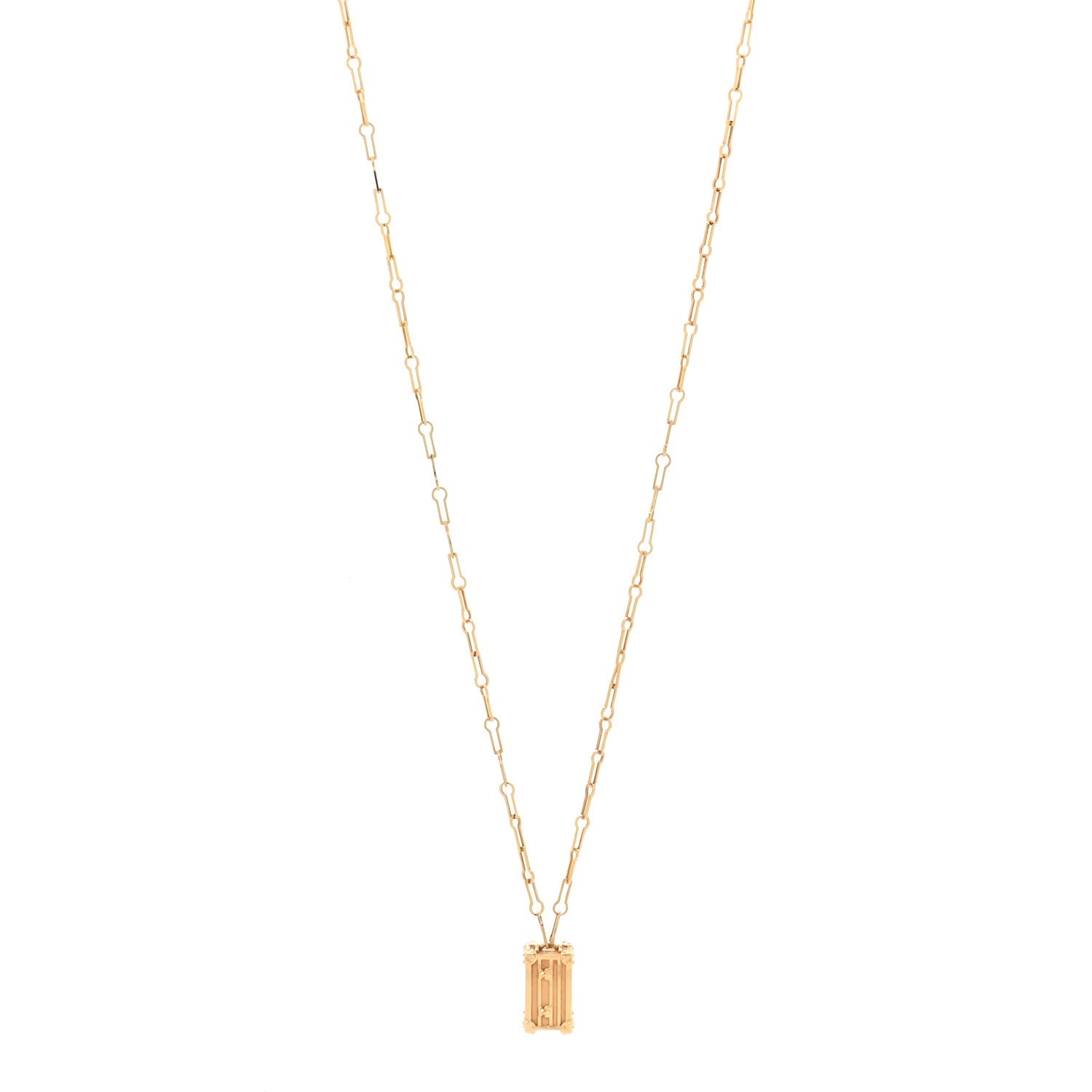 18K Yellow Gold Petite Malle Pendant Necklace