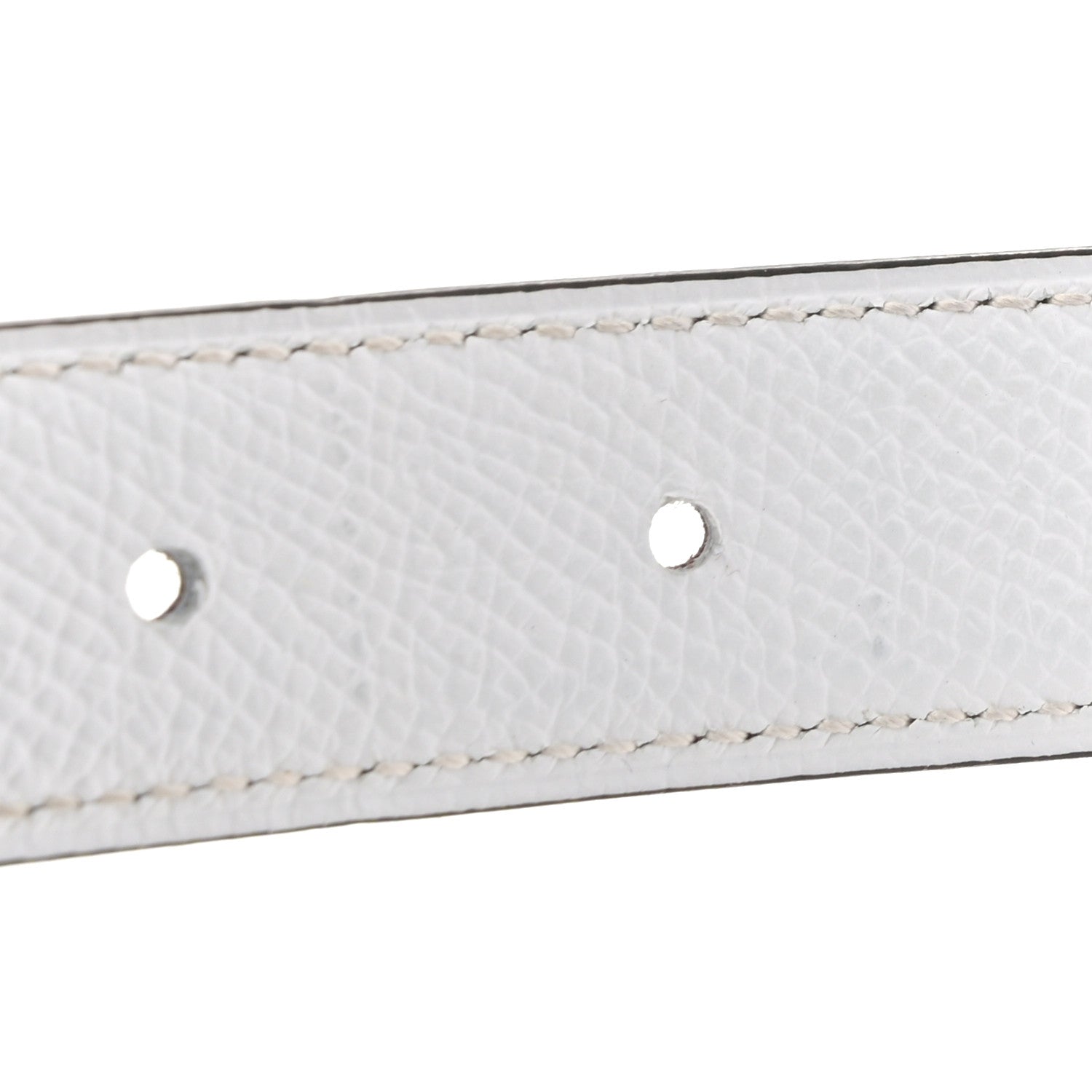 Epsom Swift 24mm Mini Constance H Belt 90 36 White Etoupe