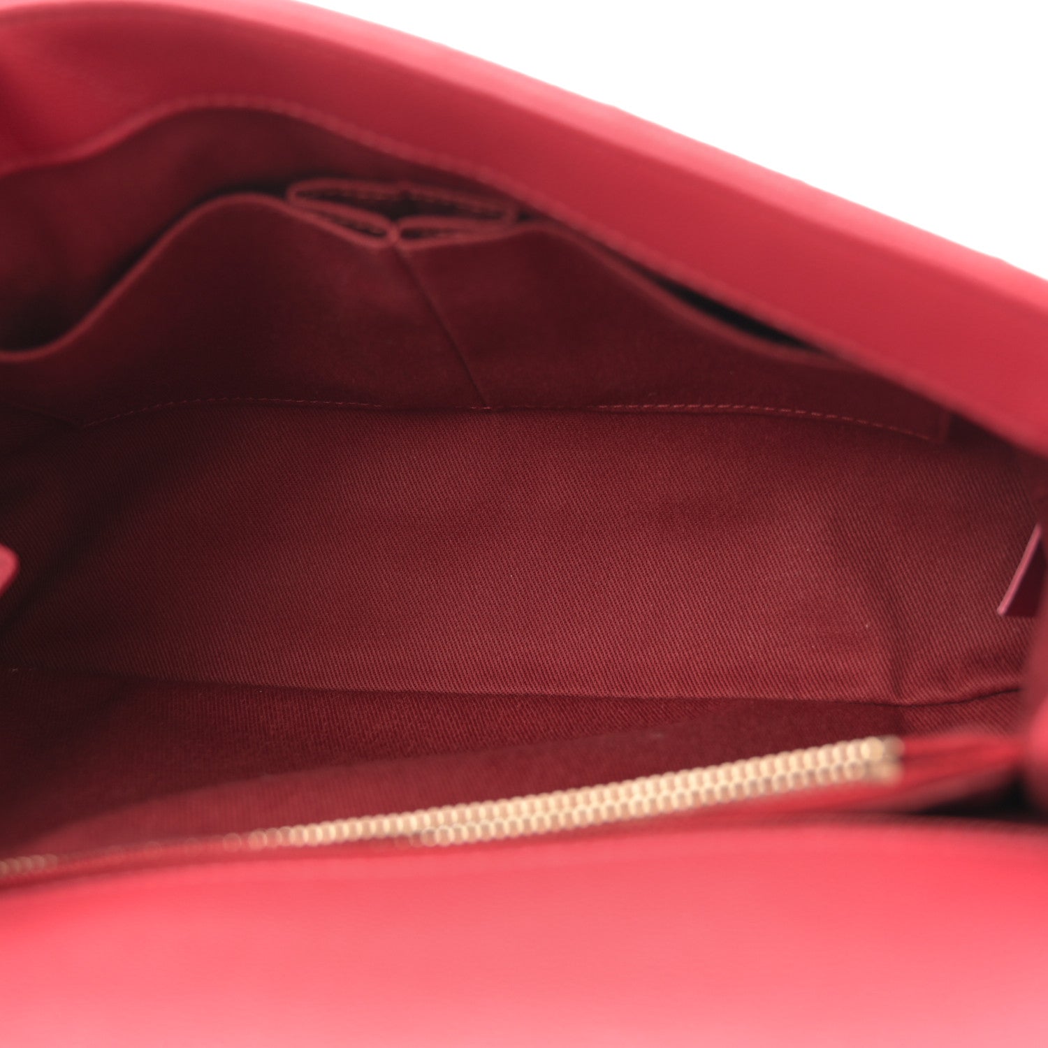 Caviar Chevron Quilted Small Coco Handle Flap Red